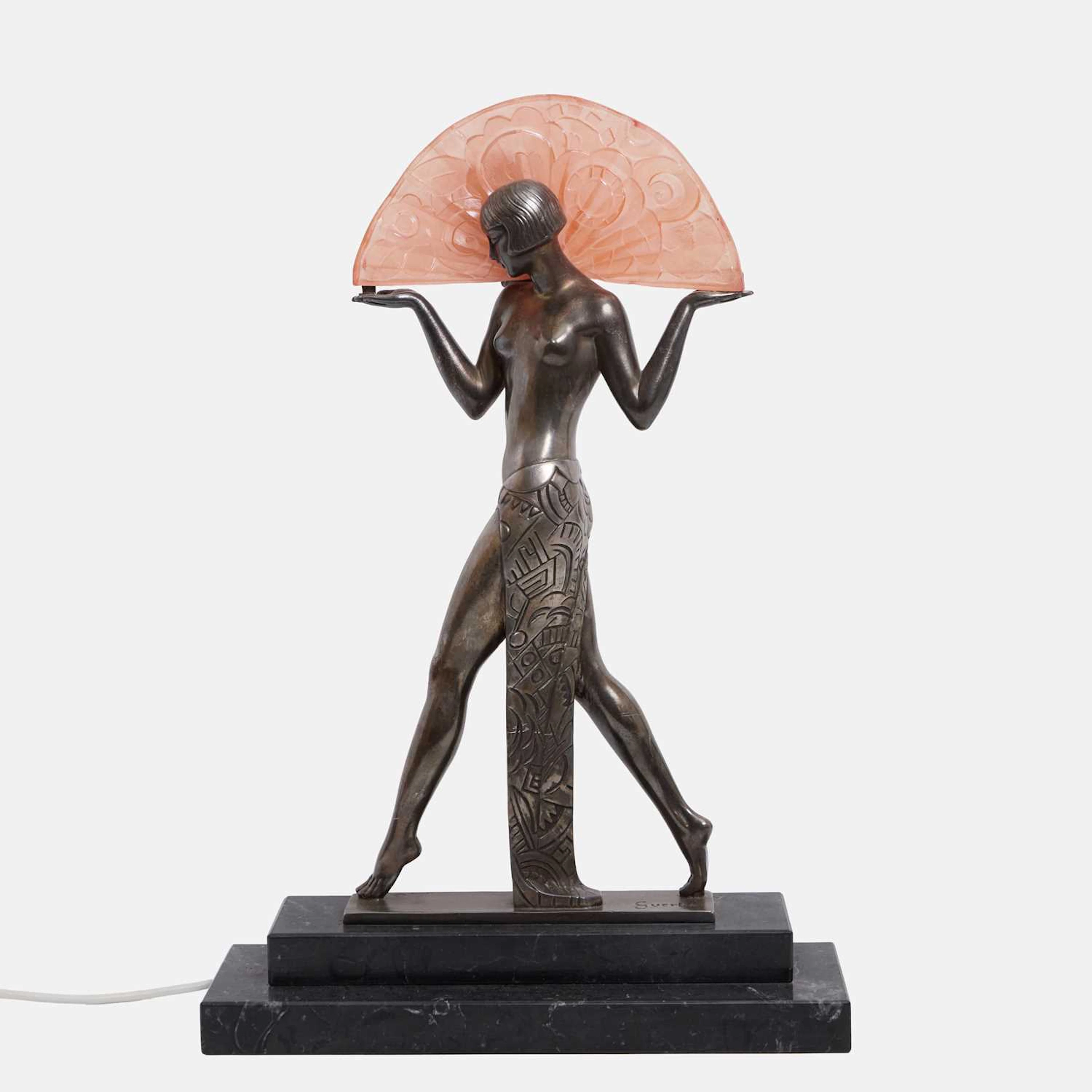 Raymonde Guerbe (French, 1894-1995) 'Espana', an Art Deco cast spelter