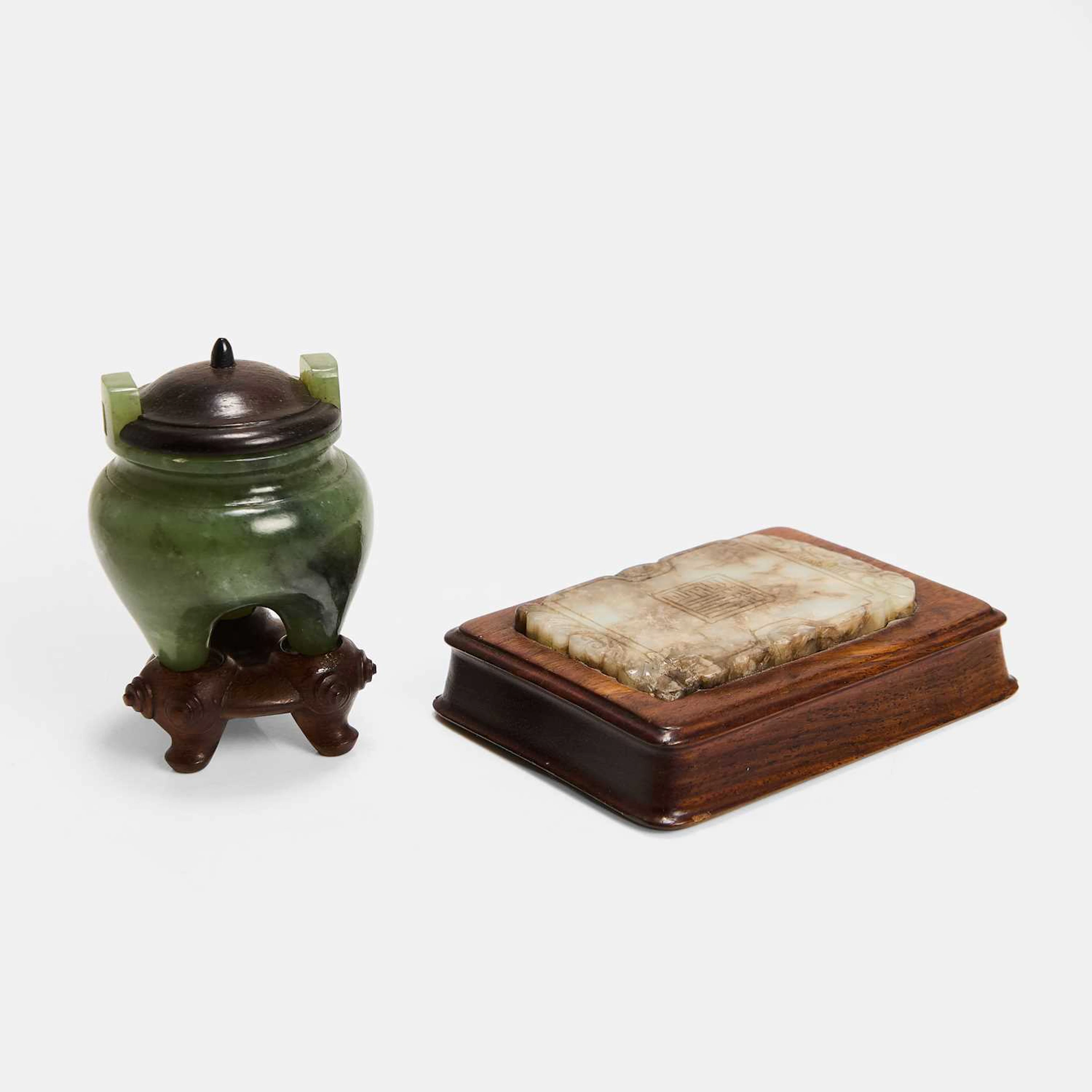 Two Chinese jade carvings 19th-20th century