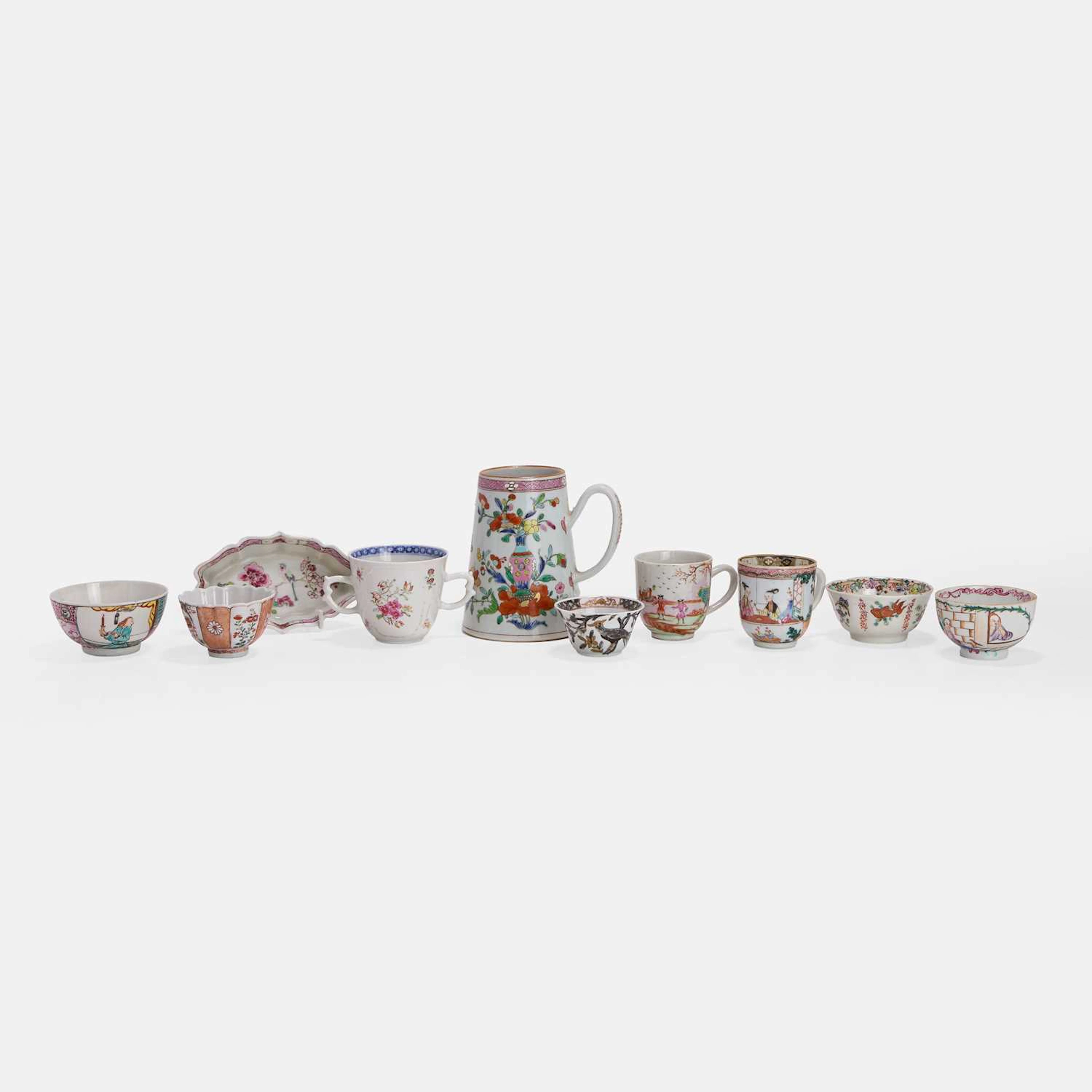 A collection of Chinese export famille rose 18th century or later