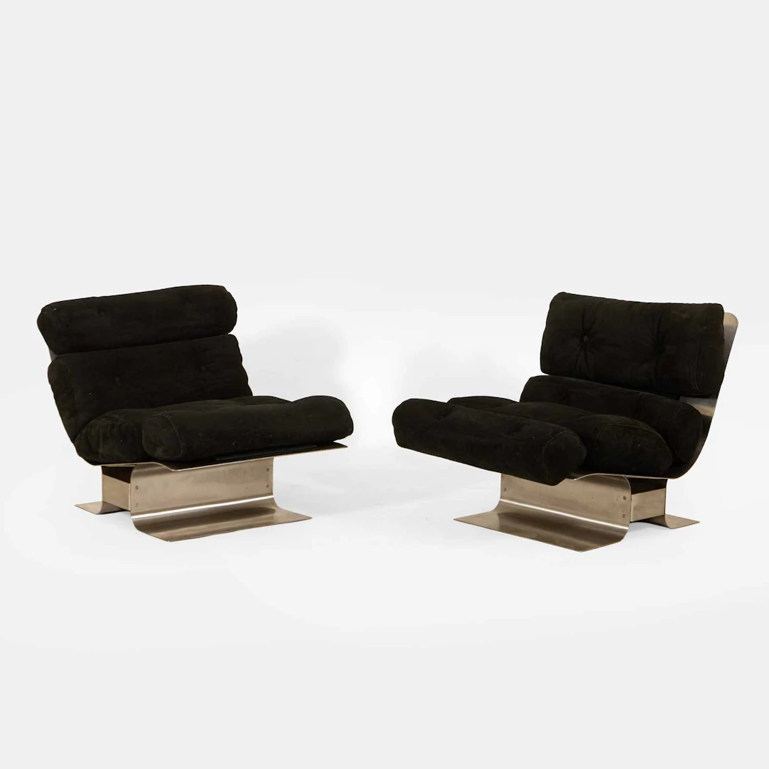 François Monnet (French, b.1946) for Kappa a pair of lounge chairs