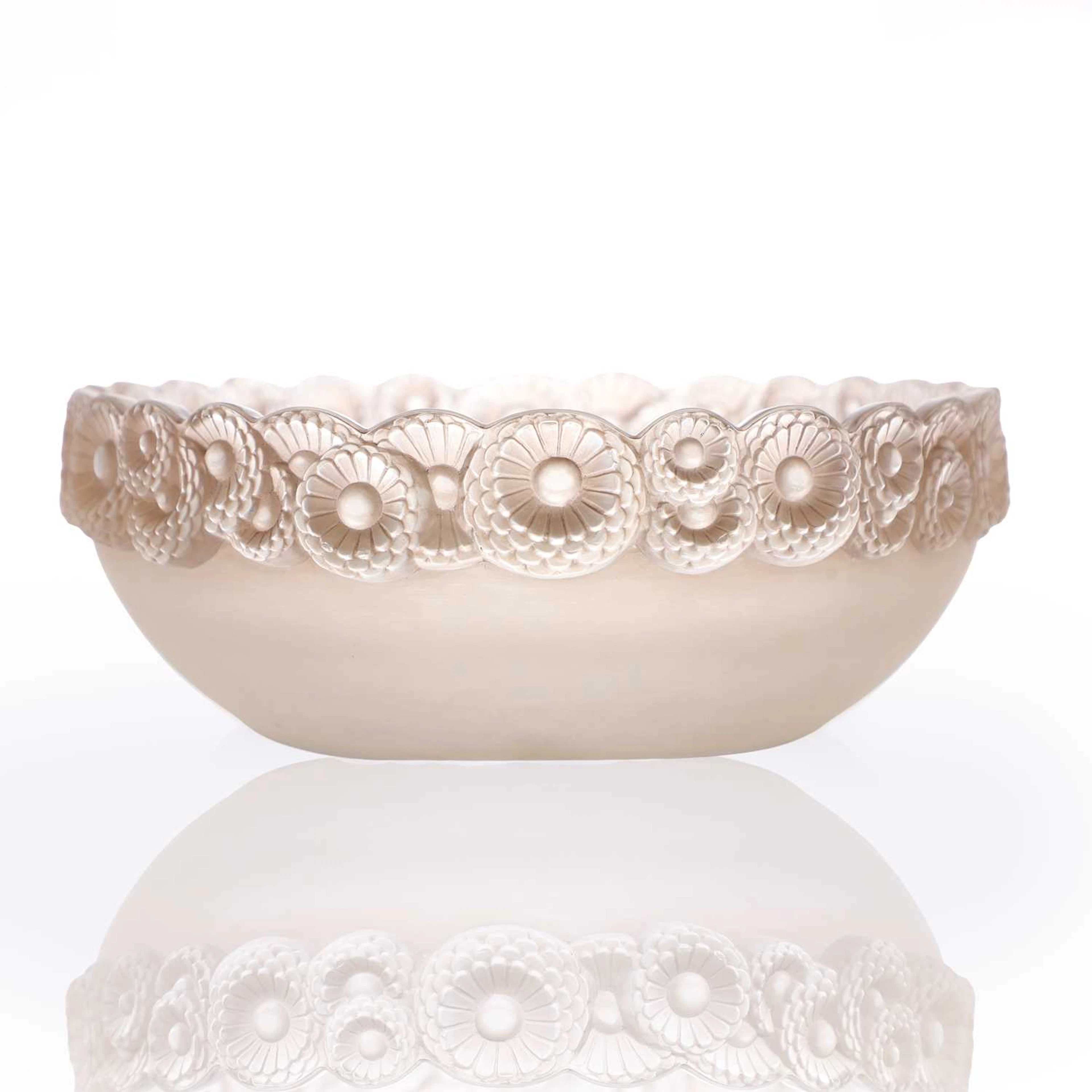 René Lalique (French, 1860-1945) a 'Soucis' bowl, No. 418, designed in 1931