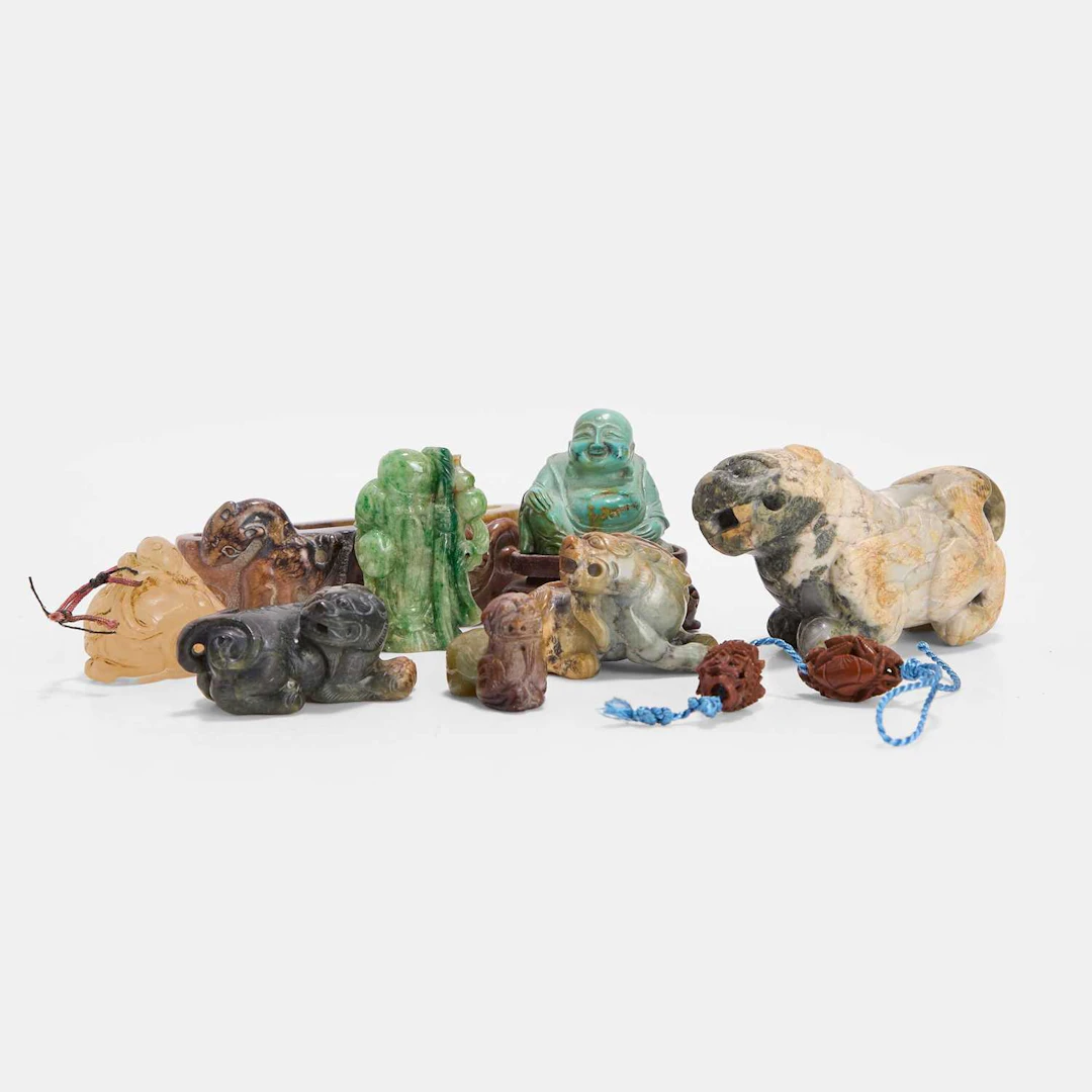 A collection of Chinese hardstone carvings 20th century