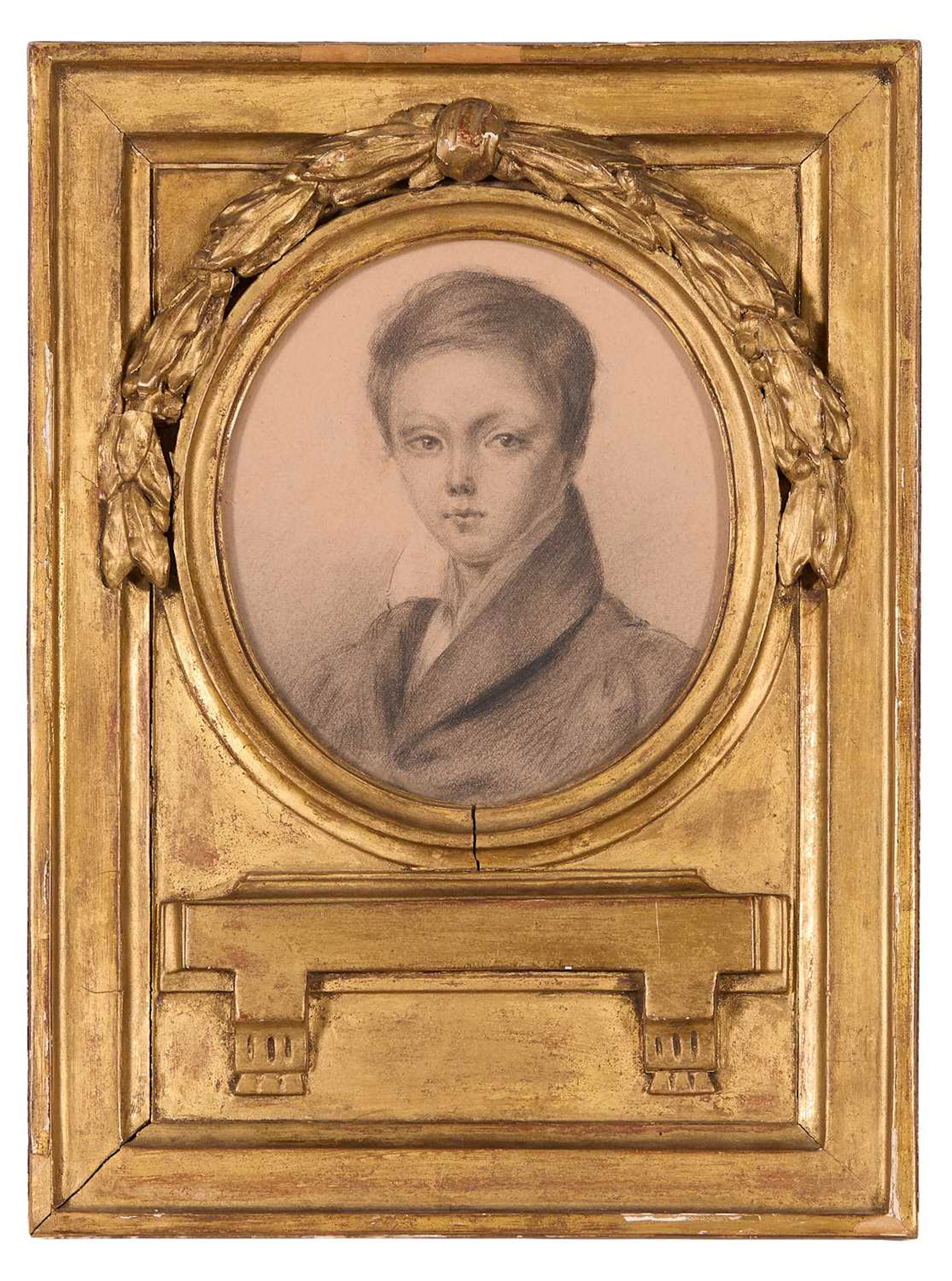 French School, early 19th century Portrait of a boy, head and shoulders
