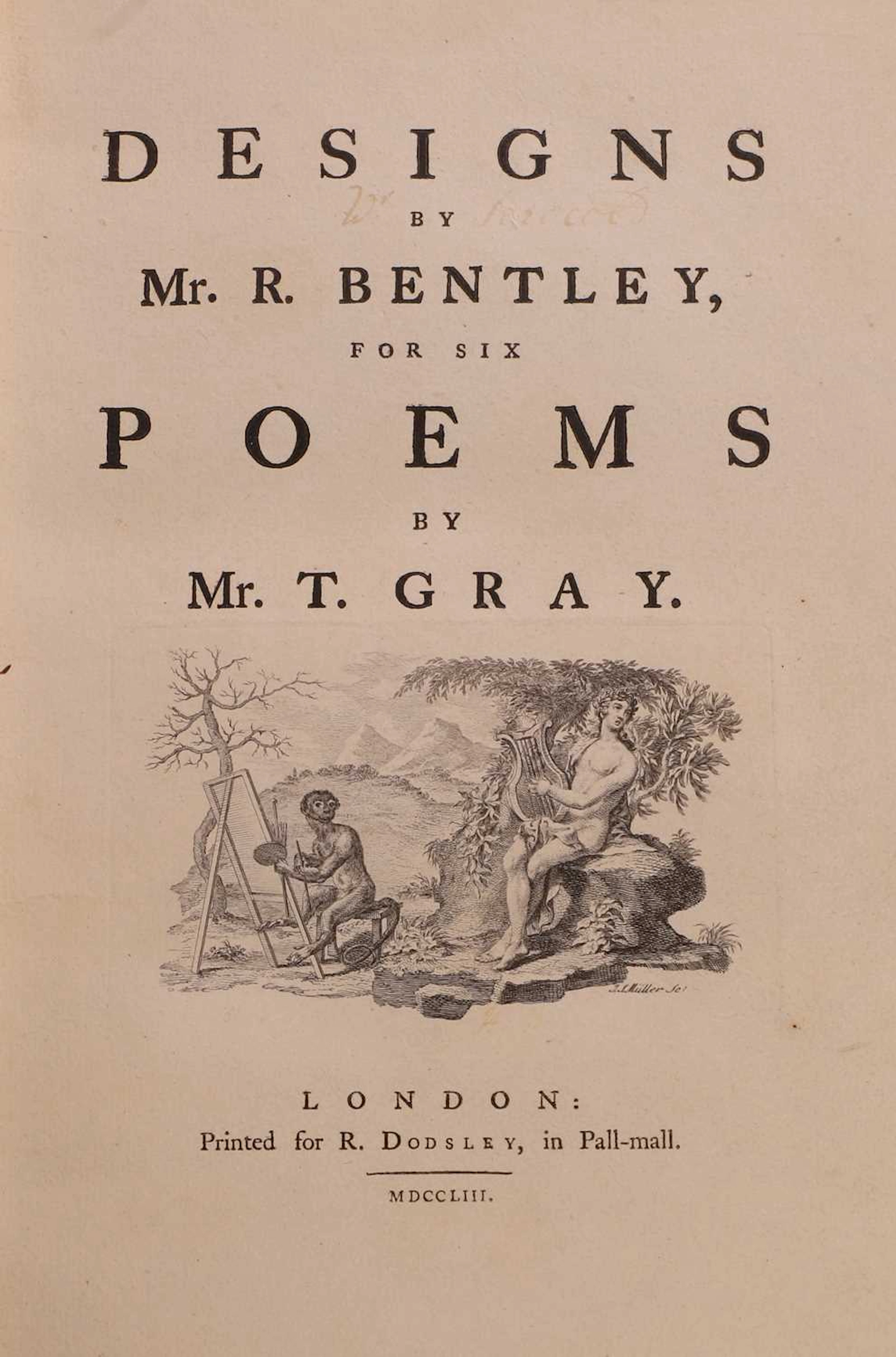 GRAY, Thomas; Mr. R. Bentley: Designs by Mr. R. Bentley for Six Poems