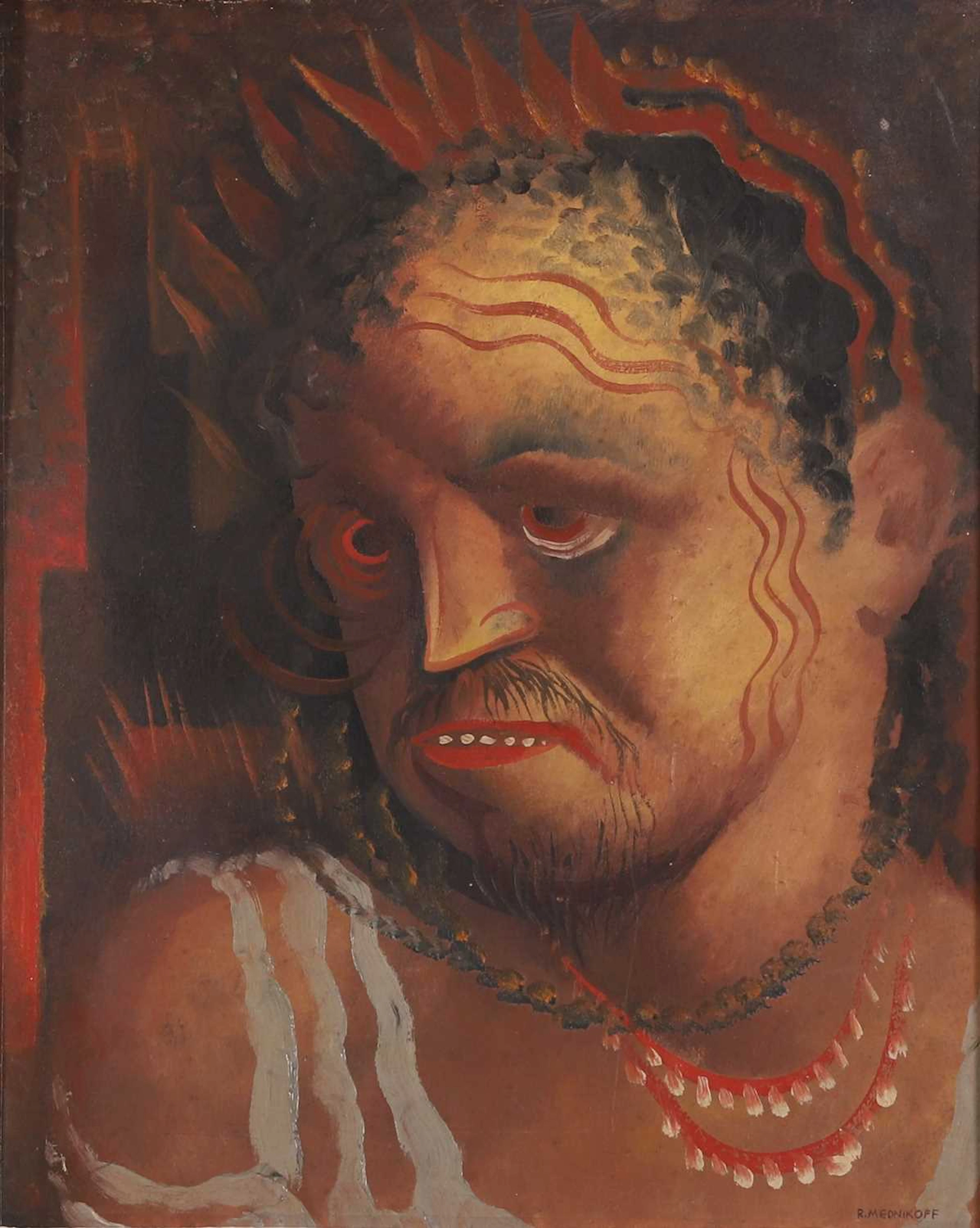 ▲ Reuben Mednikoff (British, 1906-1972) 'The Last Aztec'