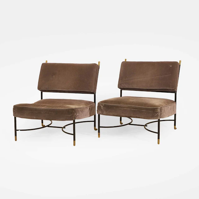 Poltrona Frau a pair of side chairs