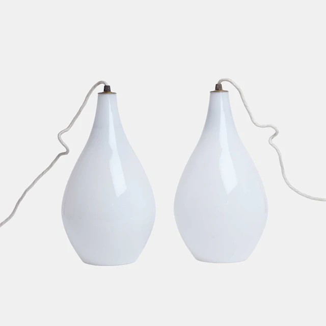 Louis Kalff (Dutch, 1897-1976) for Philips a pair of pendant lamps