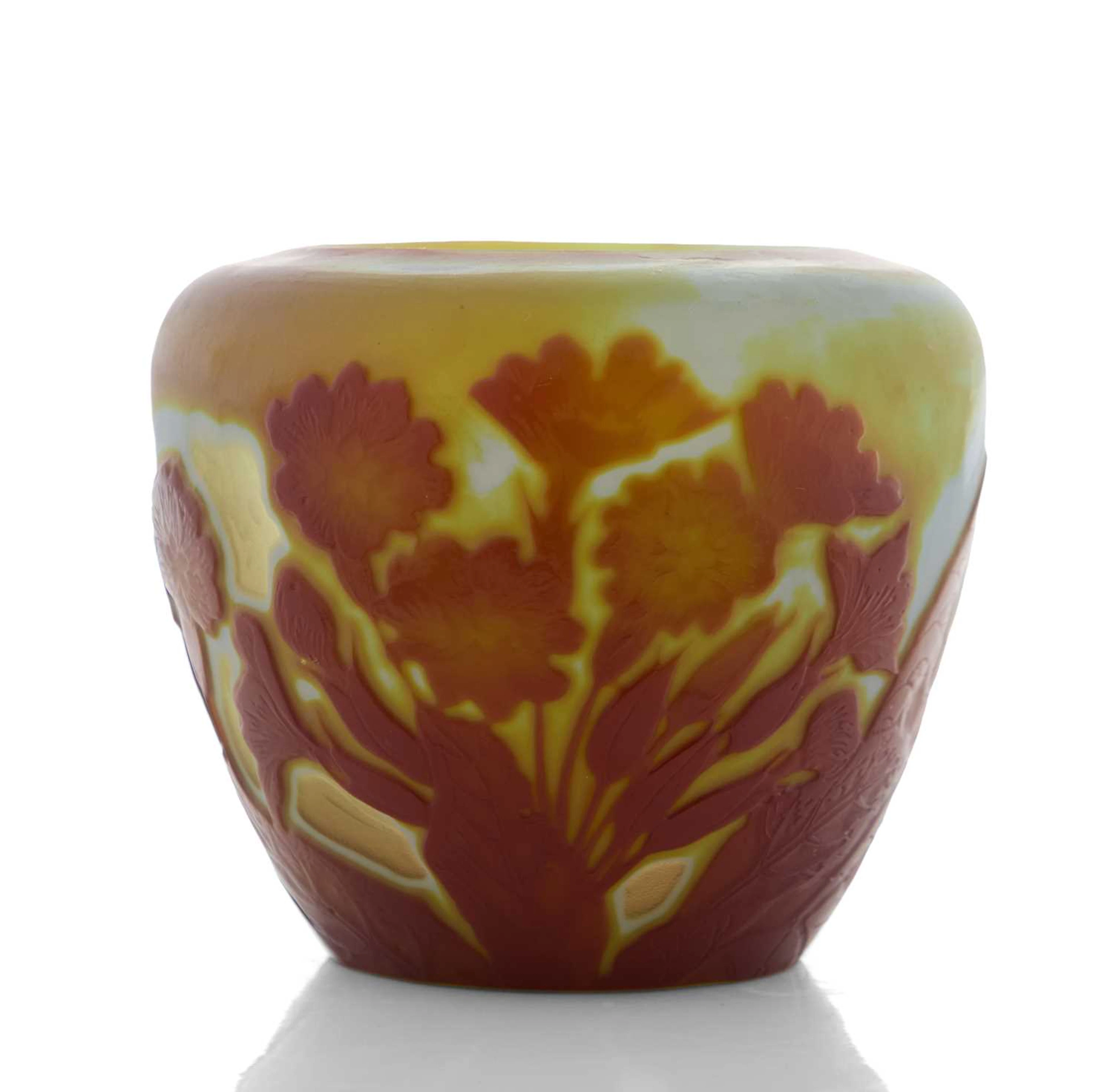Émile Gallé (French, 1846-1904) a cameo glass vase, circa 1904-1910, French
