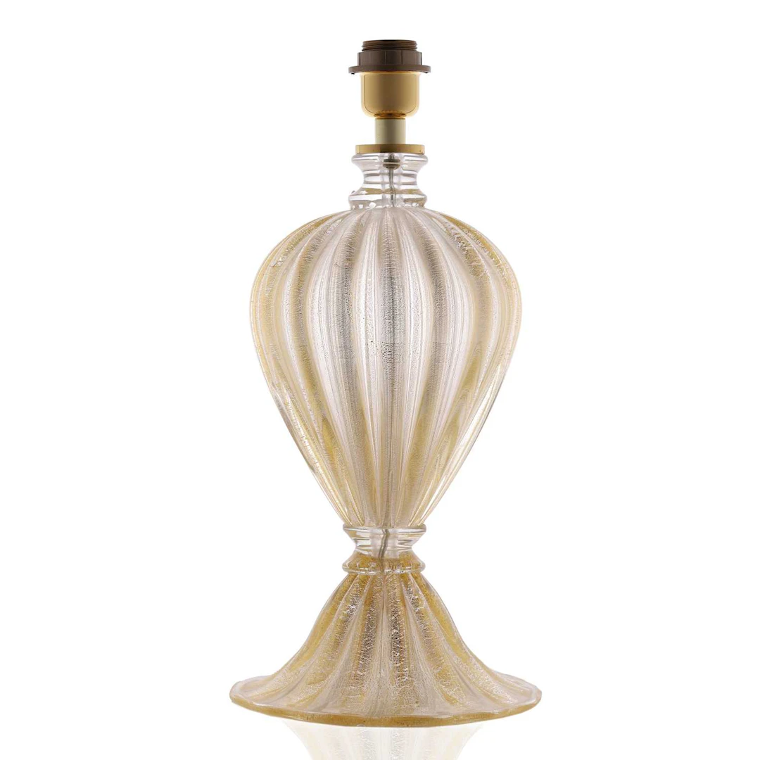 A Murano glass lamp 20th century, in the manner of Barovier & Toso