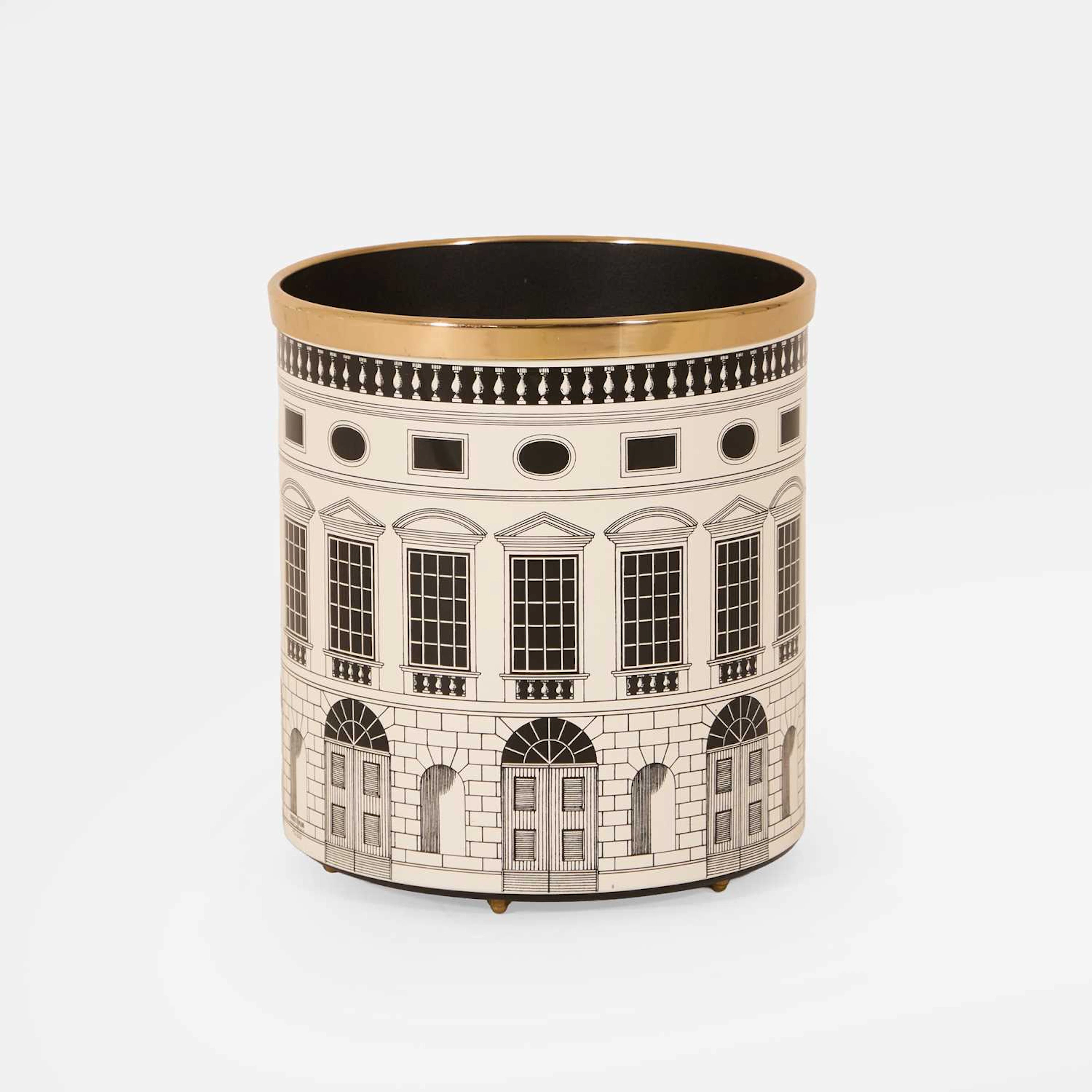 Piero Fornasetti (Italian 1913-1988) a waste-paper basket