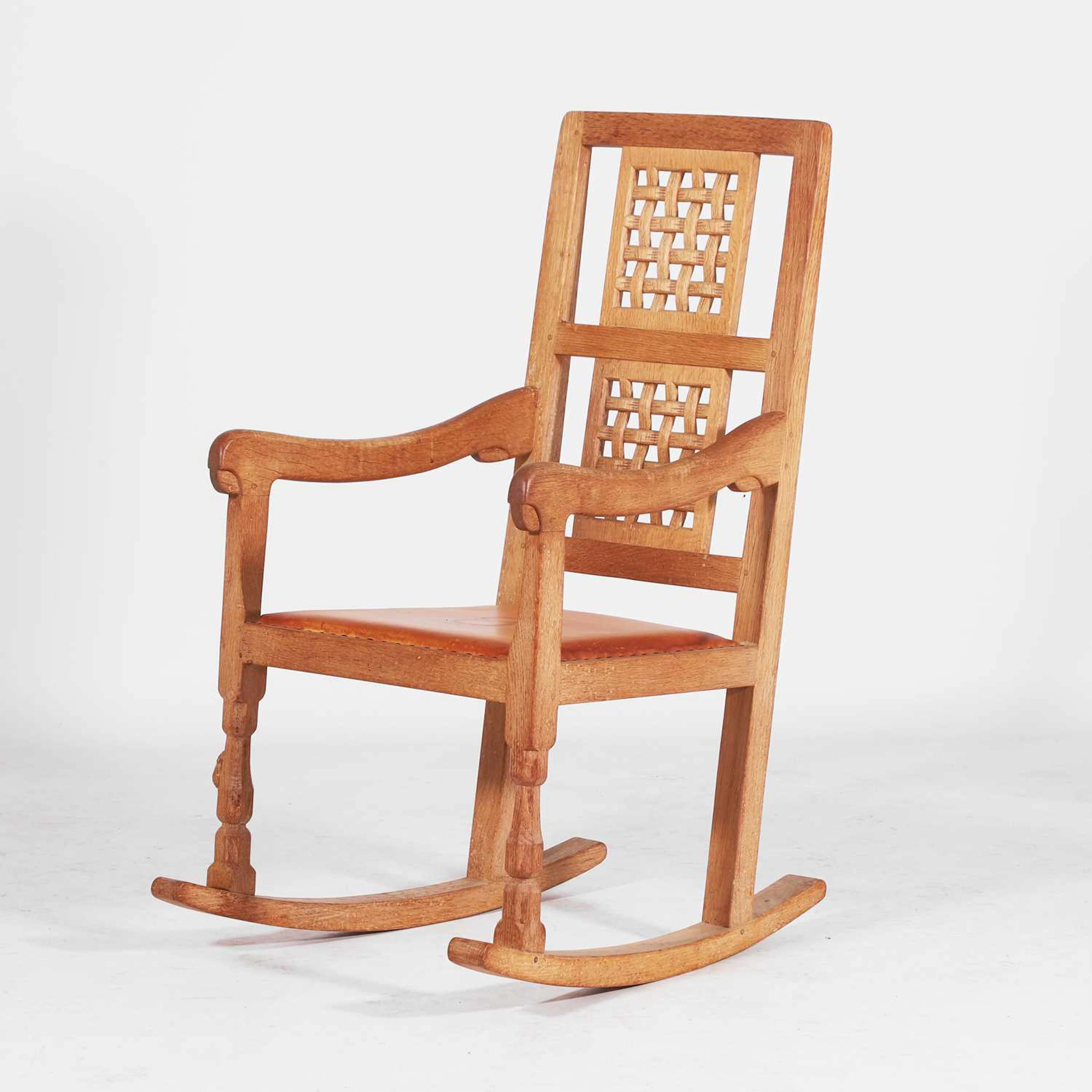 Workshop of Robert 'Mouseman' Thompson (1876-1955) A rocking armchair
