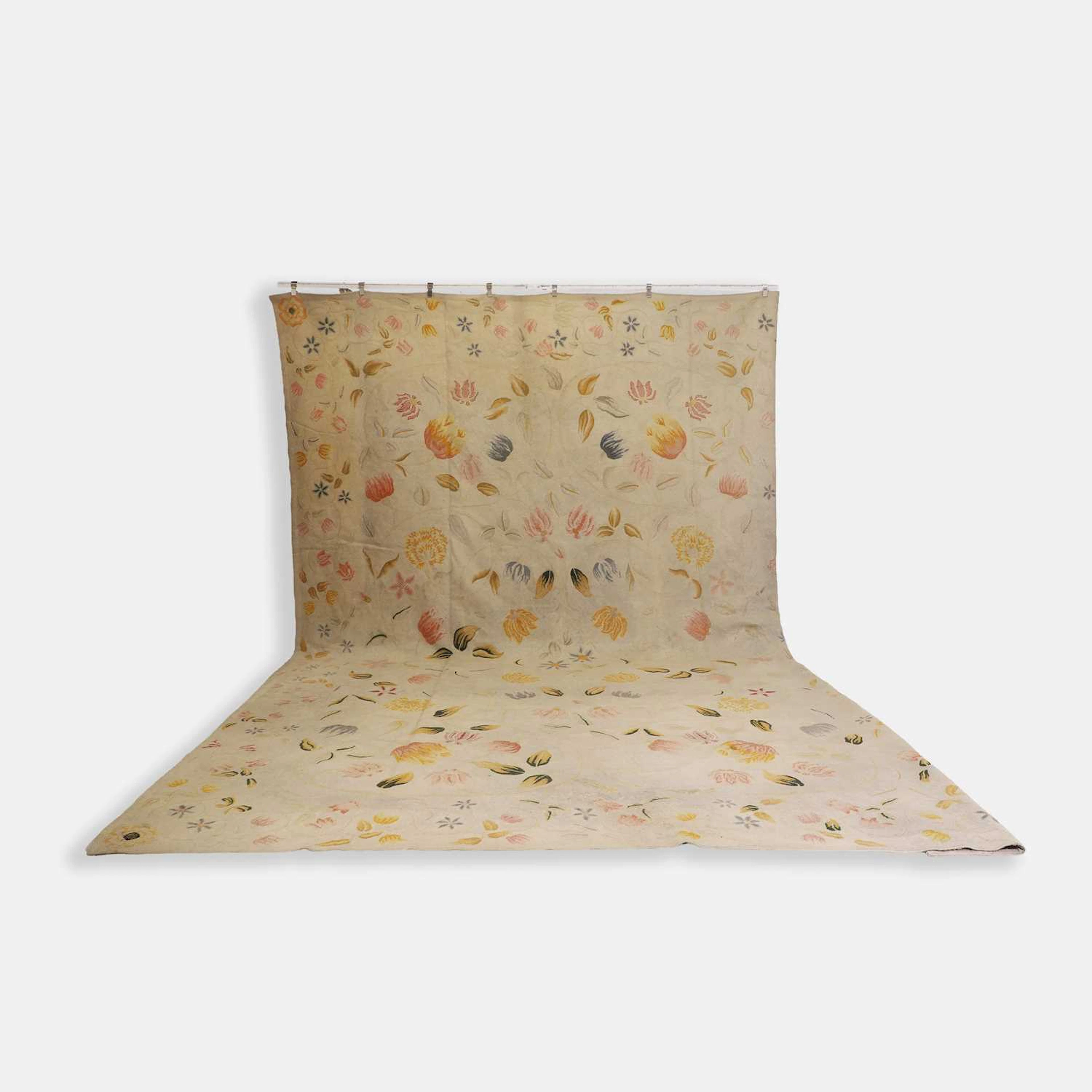 Art Nouveau a hand-stitched rug