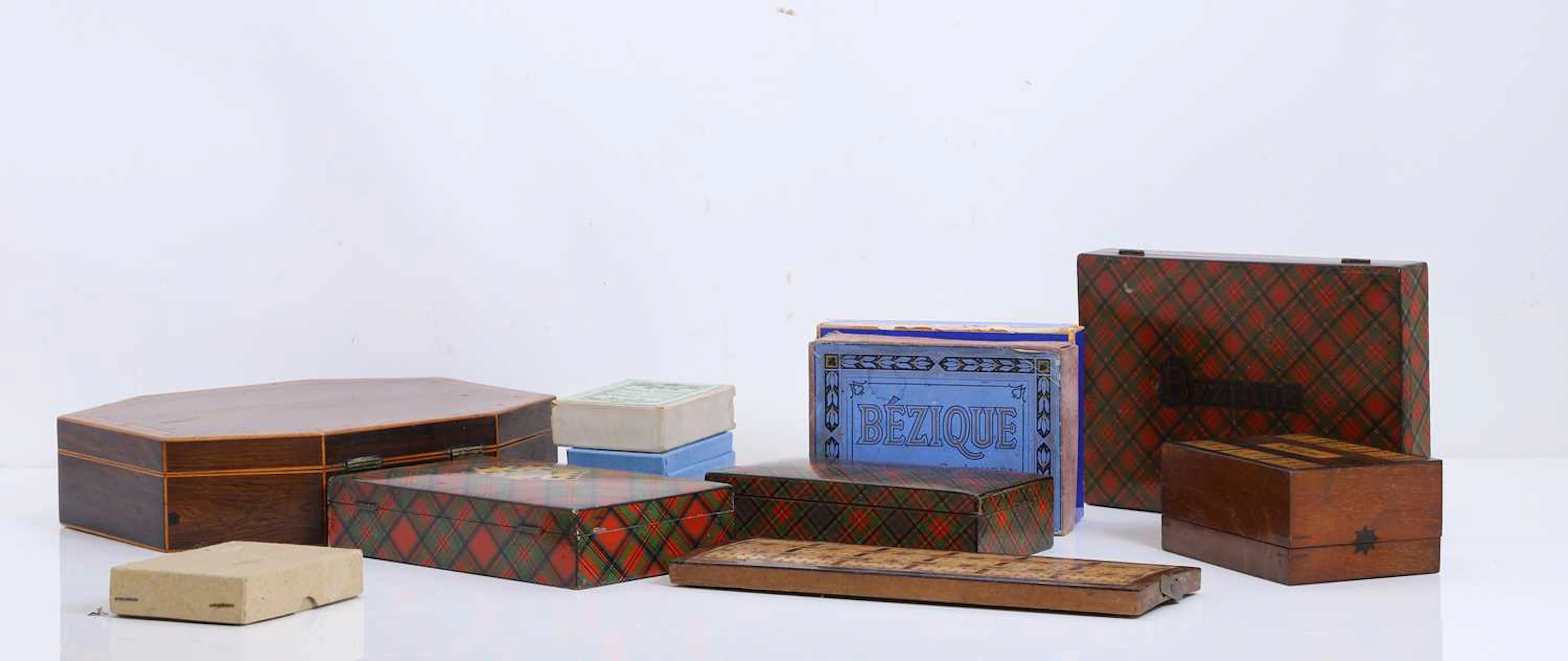 A collection of games and game boxes 19th century and later