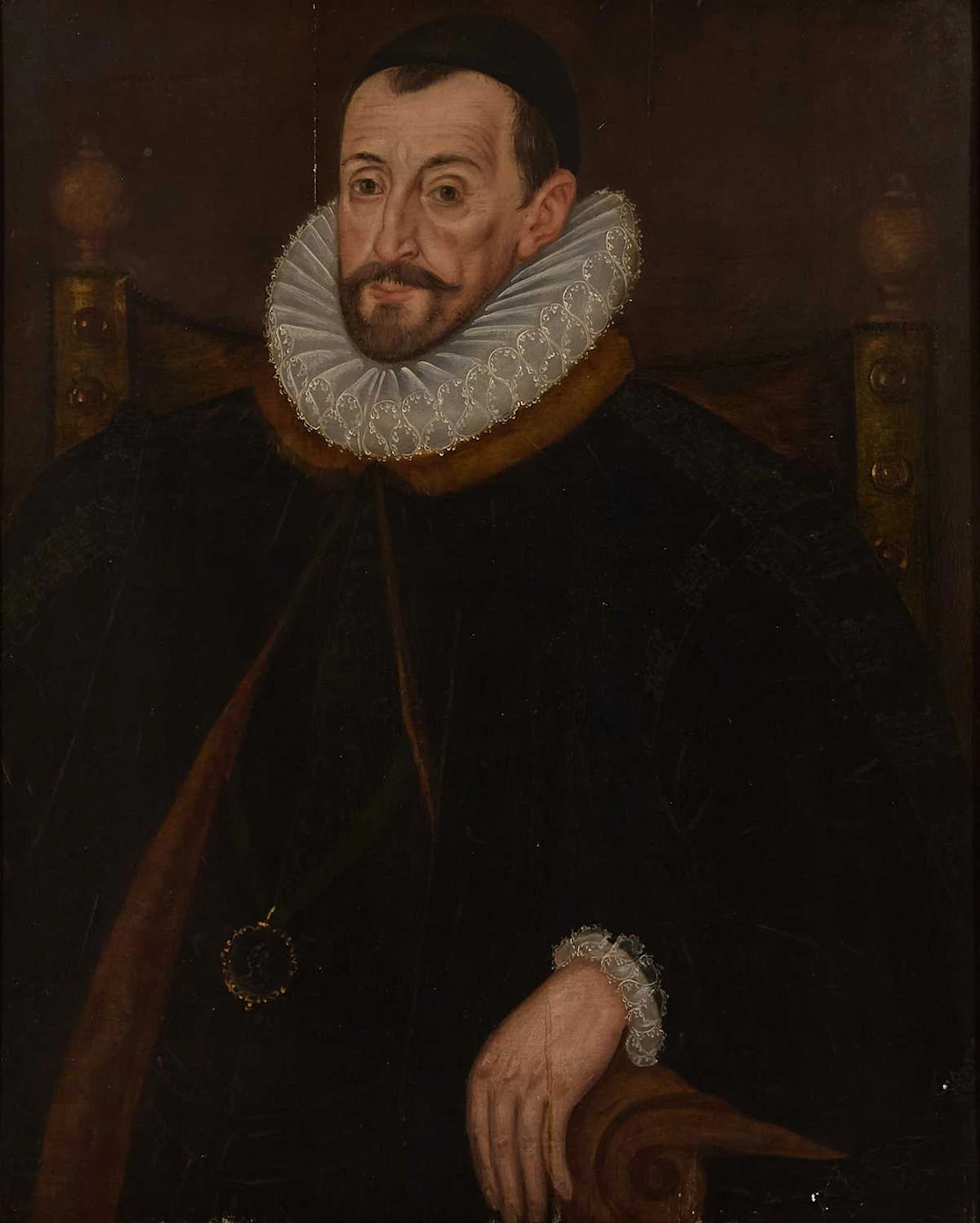 Follower of John de Critz the Elder Portrait of Sir Francis Walsingham