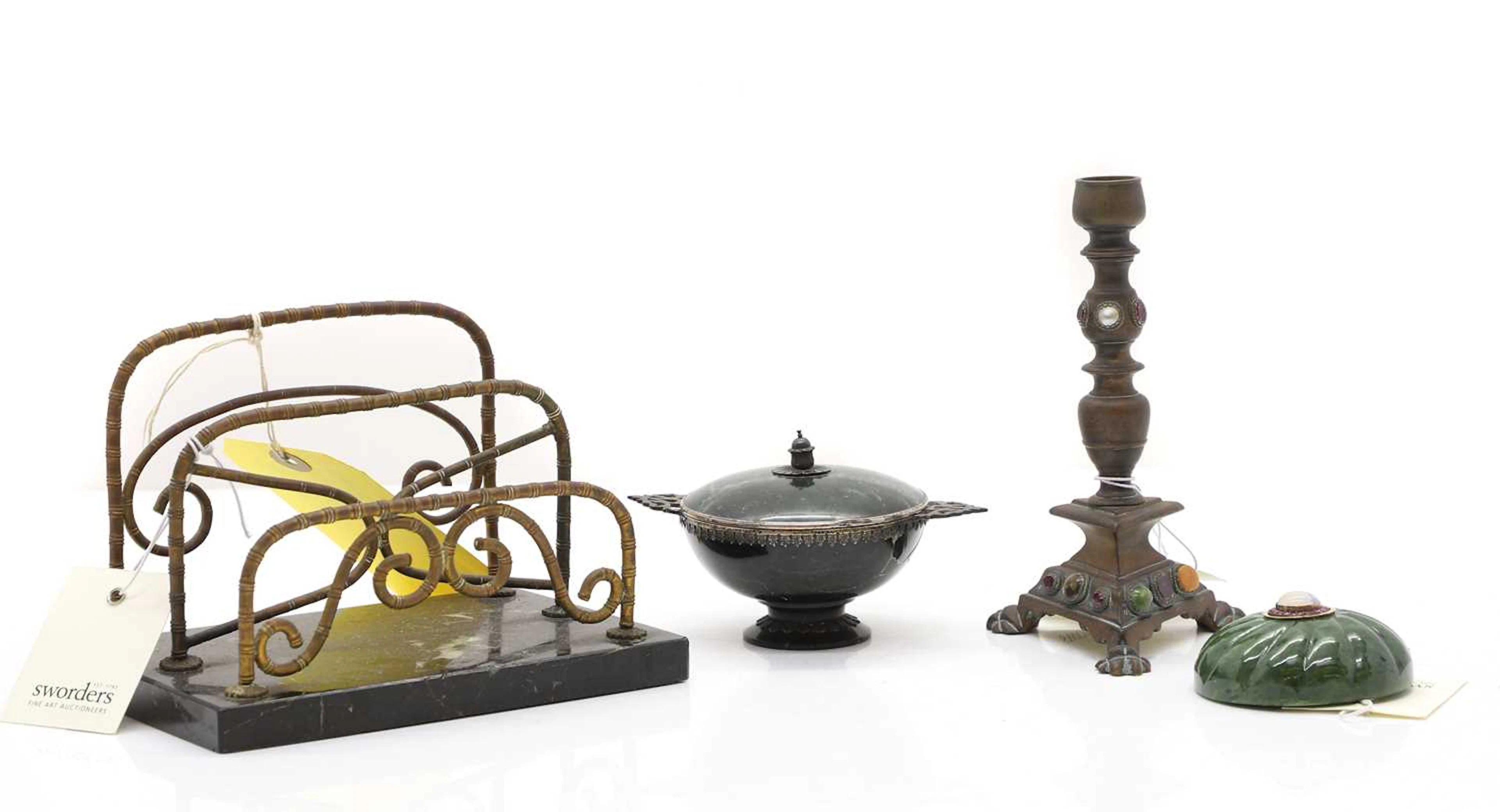 A collection of desk items