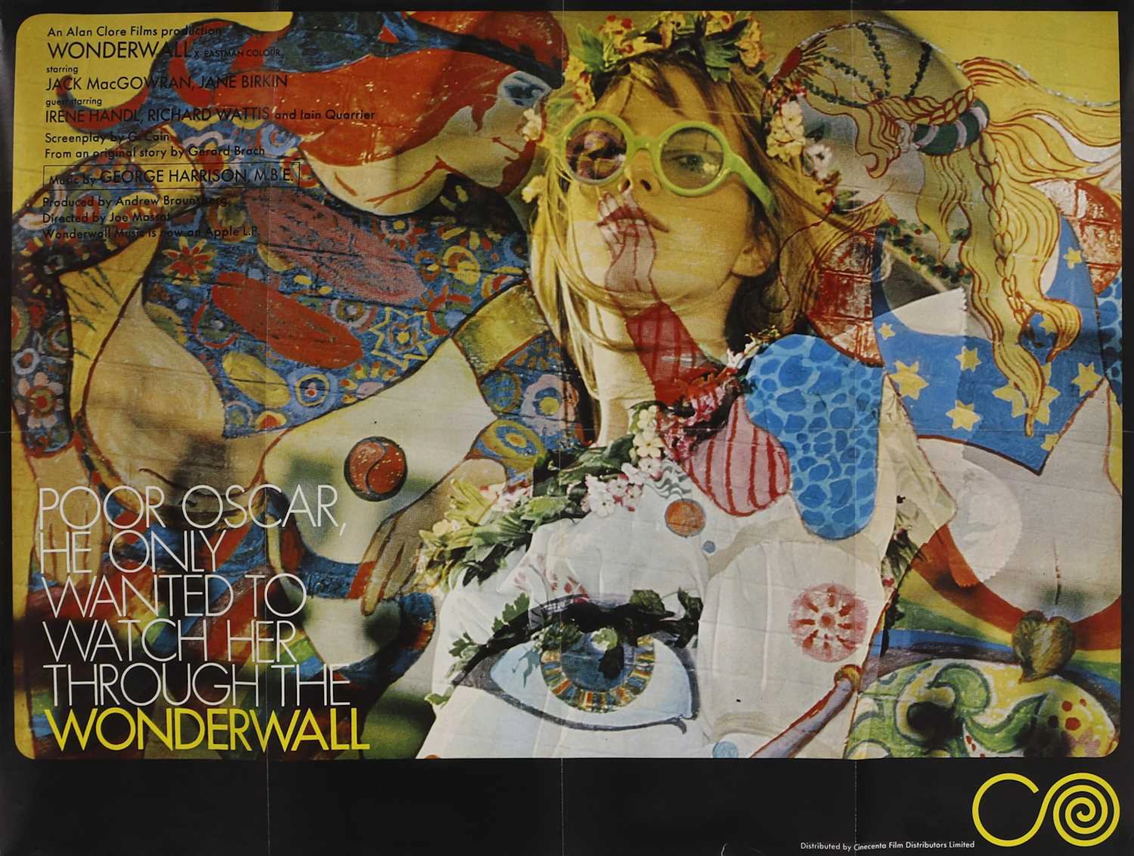 A psychedelic 'Wonderwall' movie poster