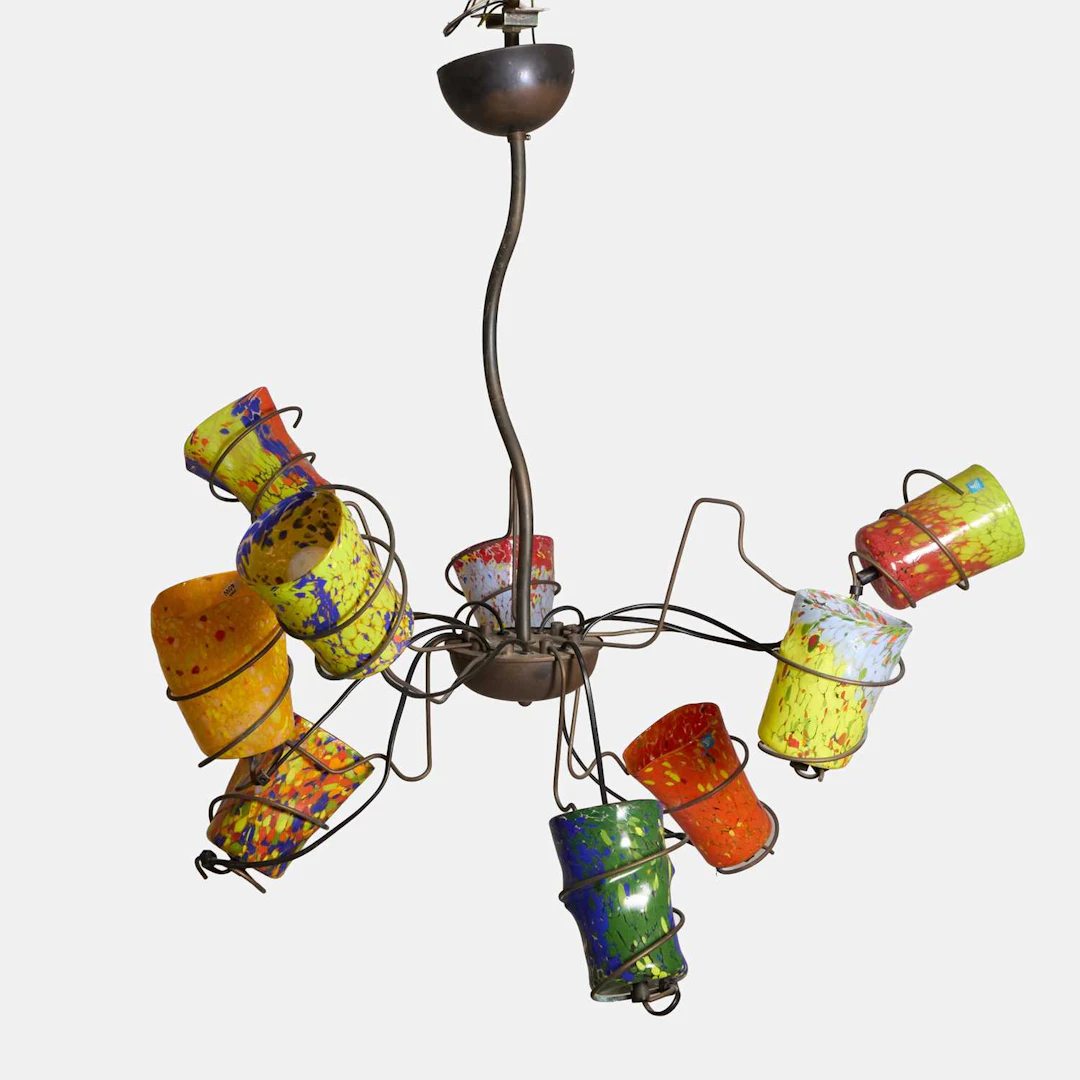 Barovier & Toso a nine-light ceiling light