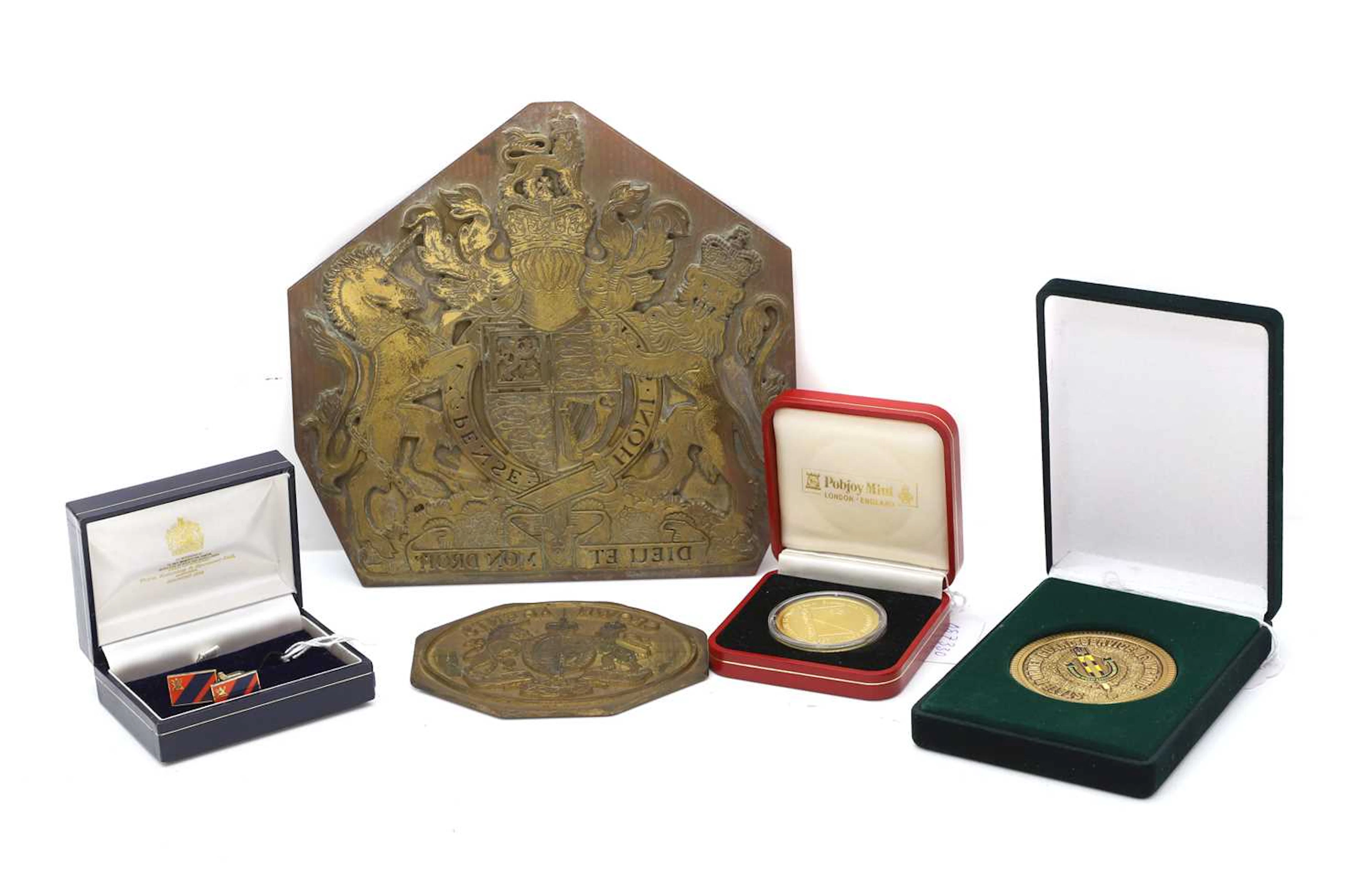 A Crown Agents printing block