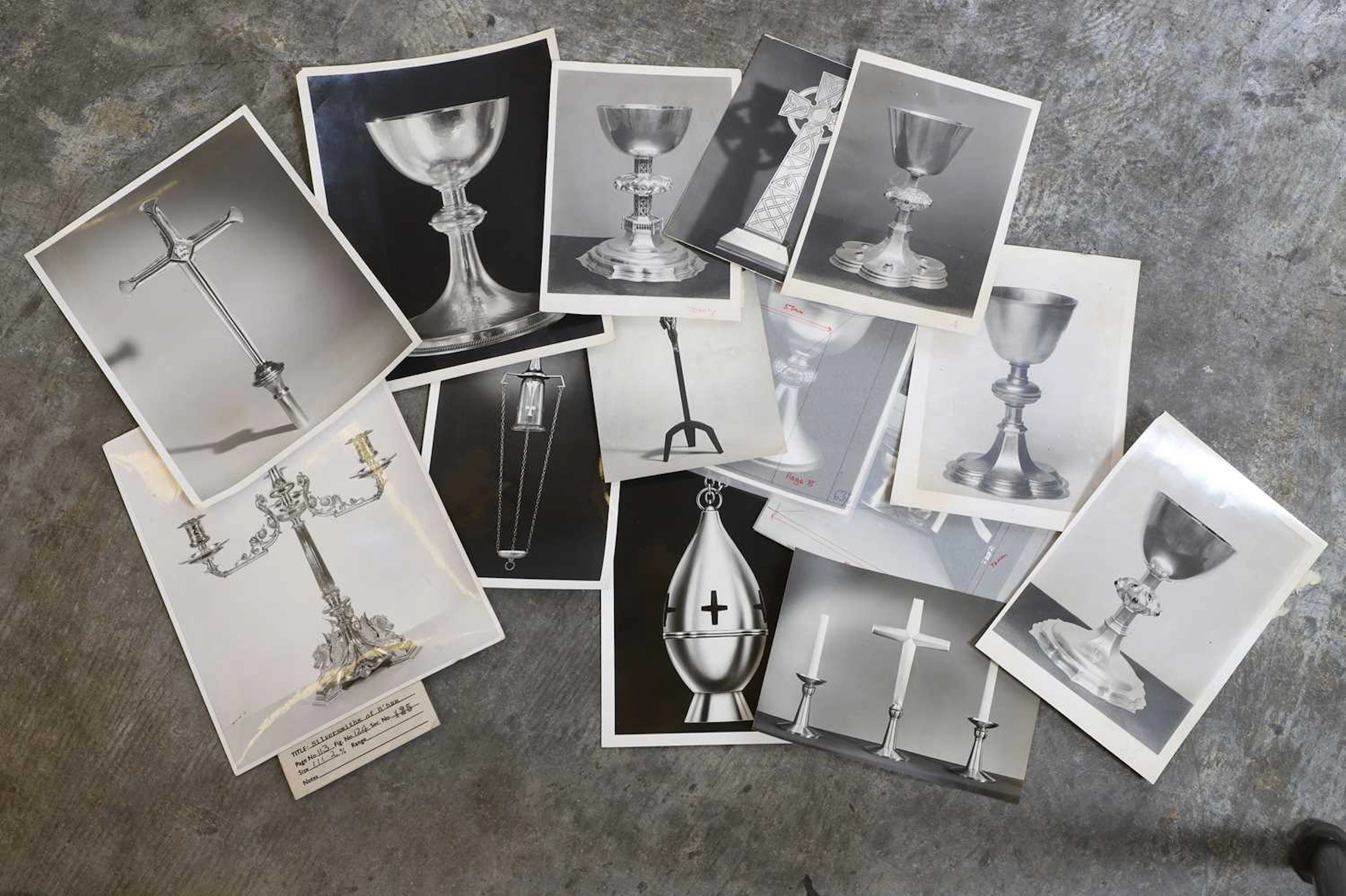 The extensive archive of silversmith A E Jones including an `inspiration