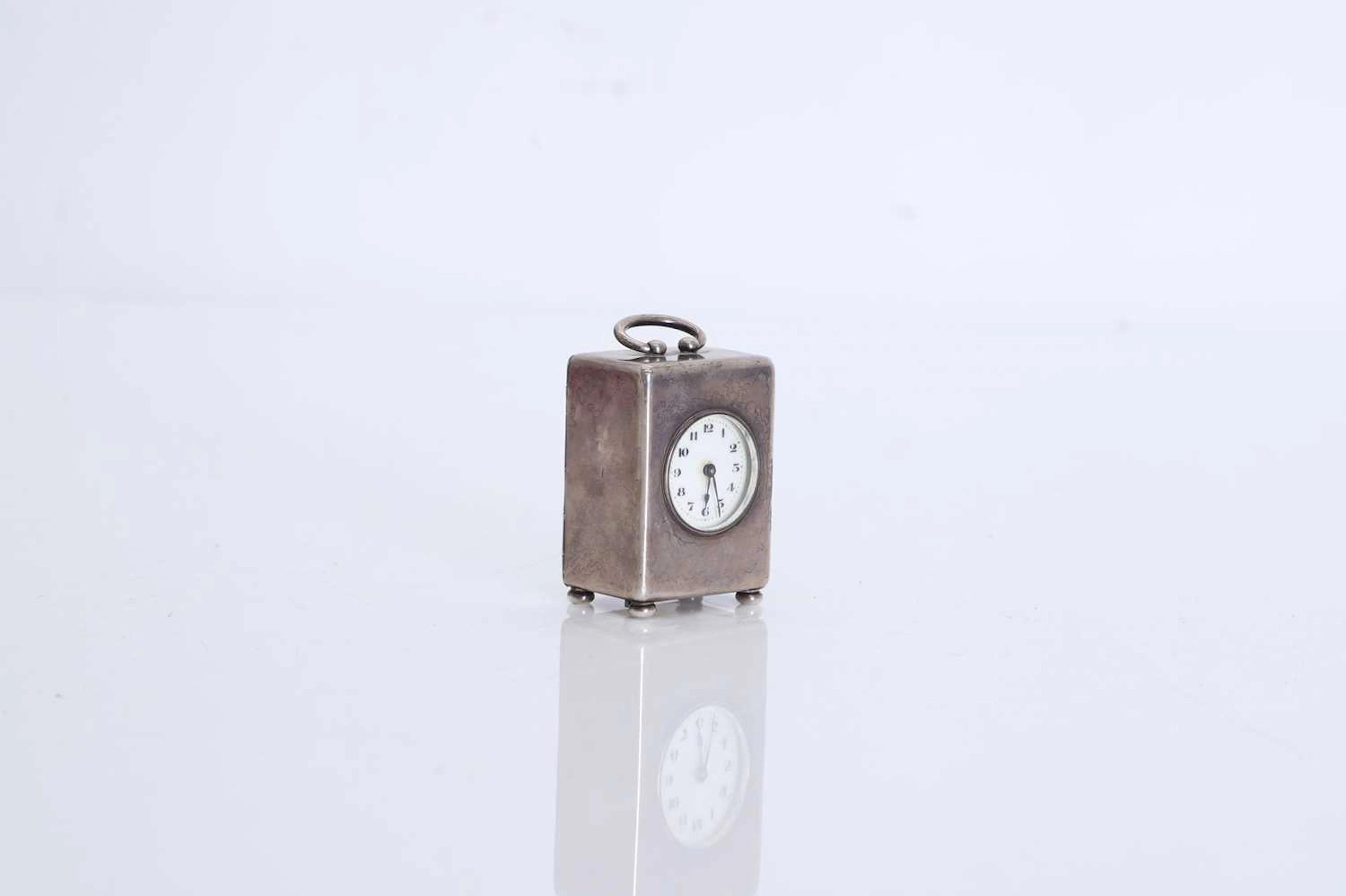 A French silver cased timepiece