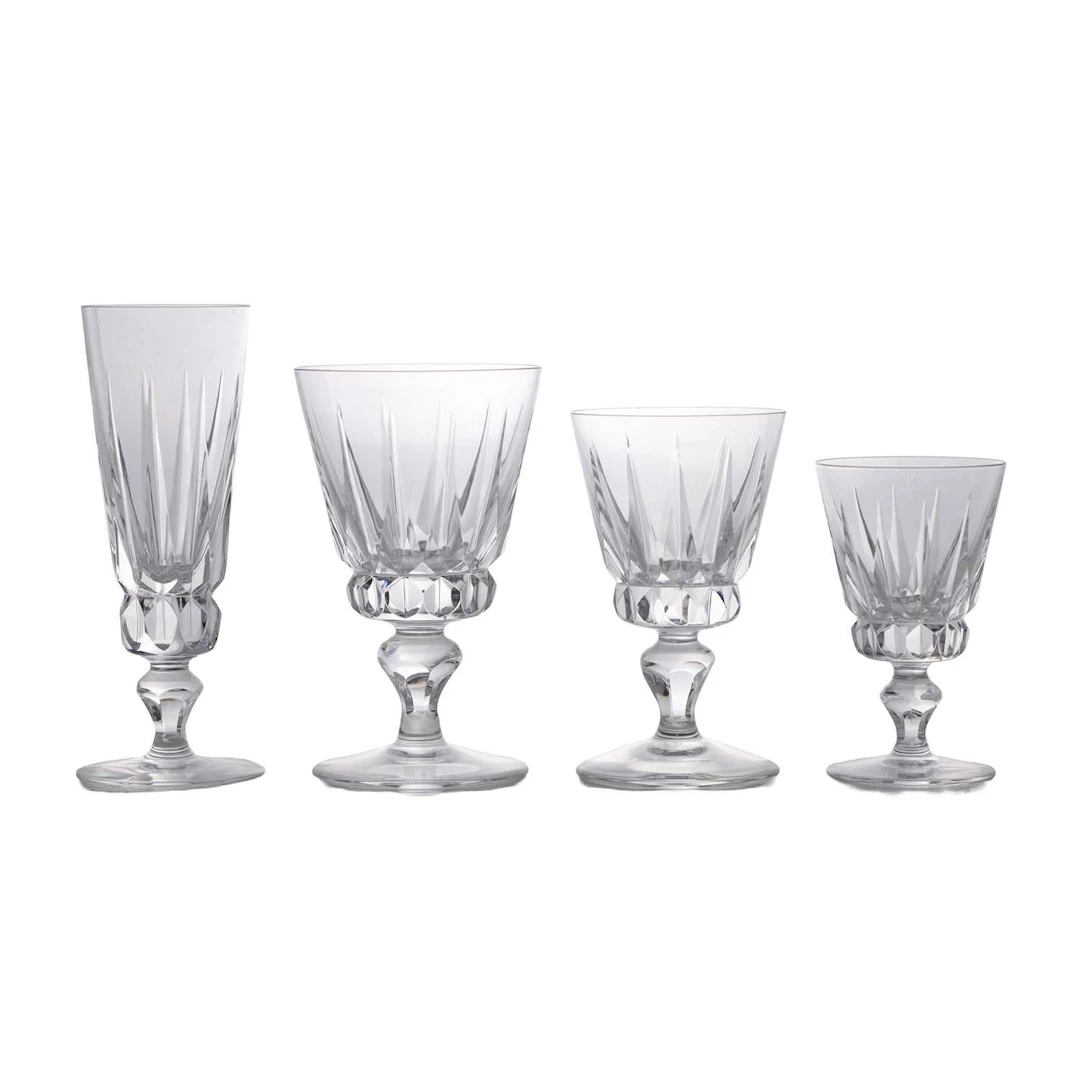 A St Louis 'Guernsey' pattern stemware service 20th century, French