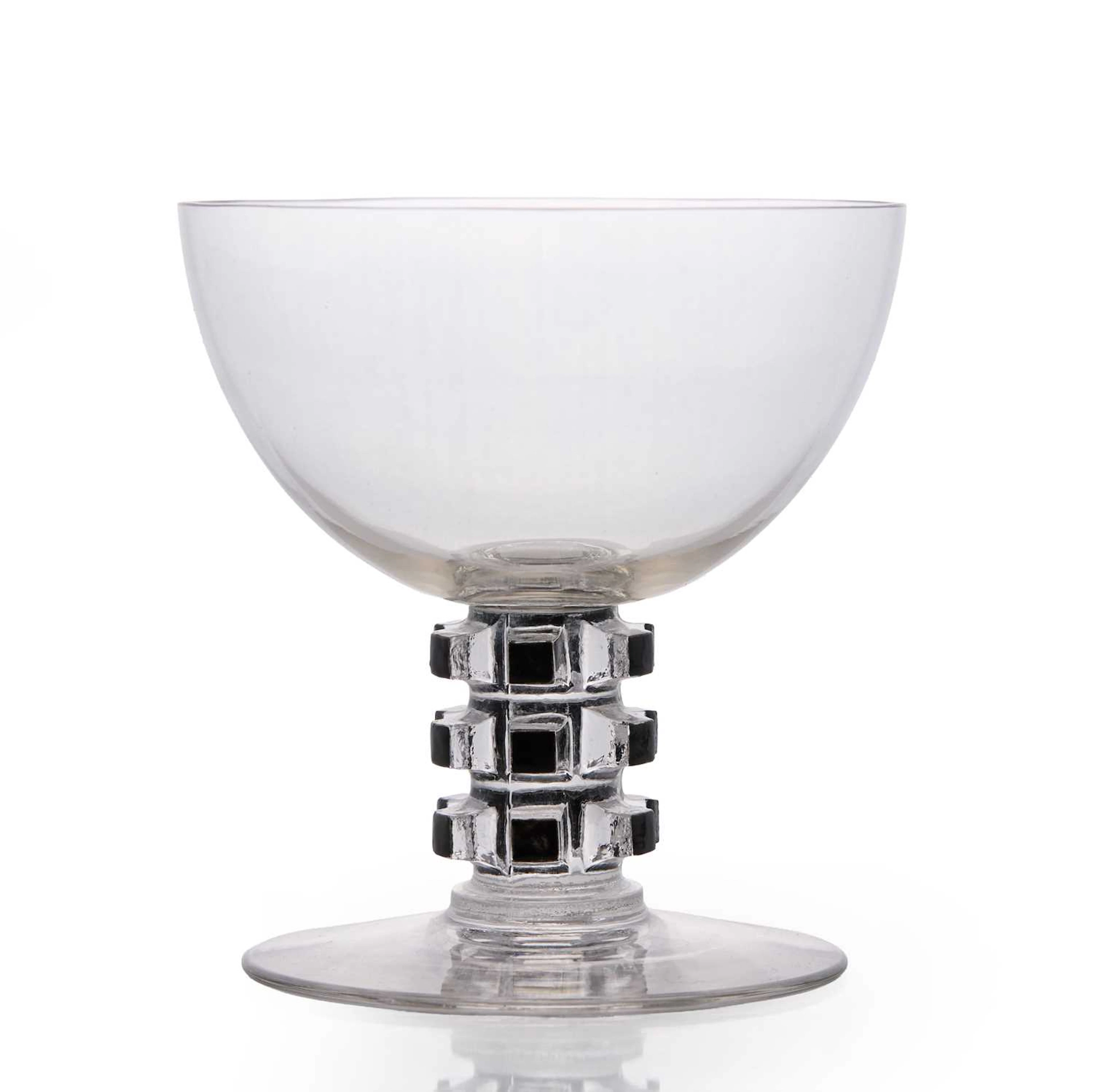 René Lalique (French, 1860-1945) an 'Unawihr' champagne coupe, No.