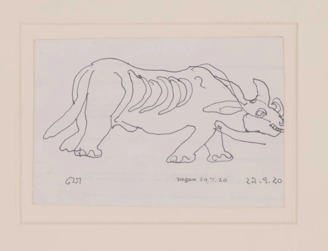 Jogen Chowdhury (Indian, b.1939) 'Rhino'