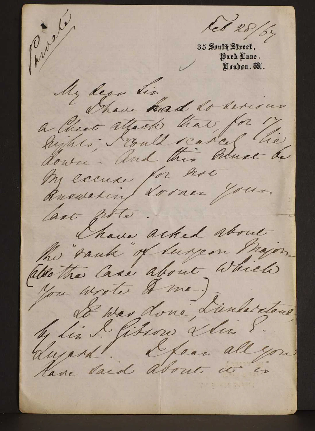 Florence NIGHTINGALE- Autograph Letter SIGNED (To Sir Thomas Longmore). 3 pages