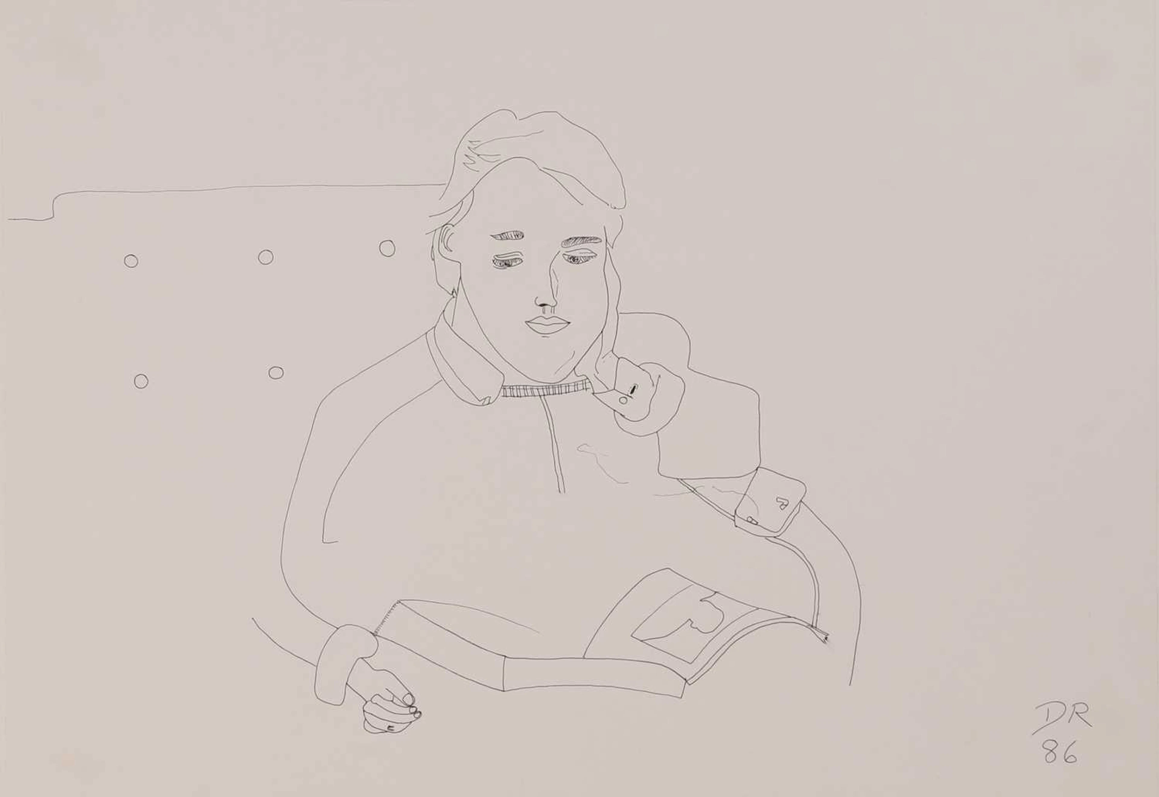 ▲ David Robilliard (British, 1952-1988) A man reading
