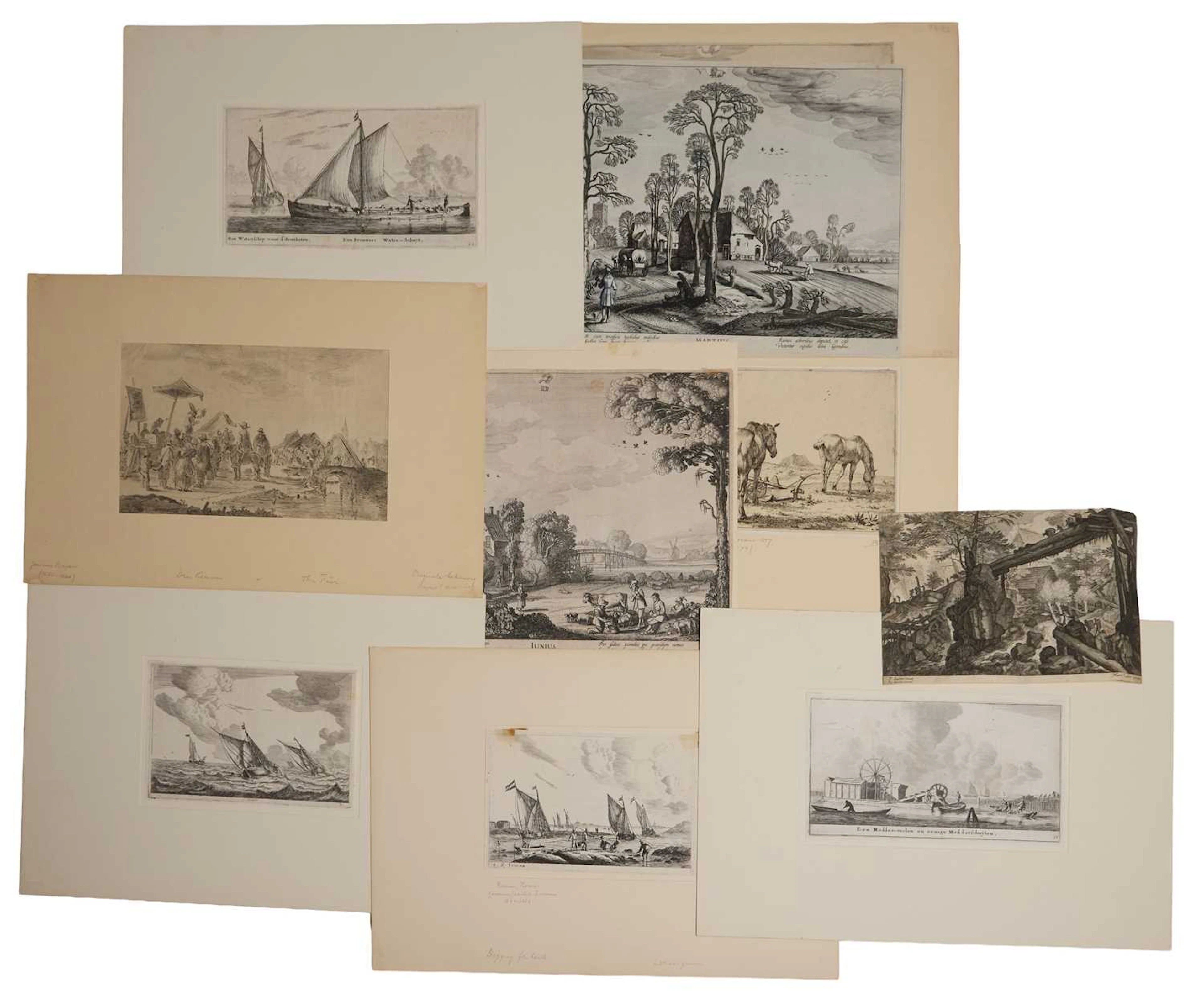 Dutch School, 17th century A group of engravings and etchings