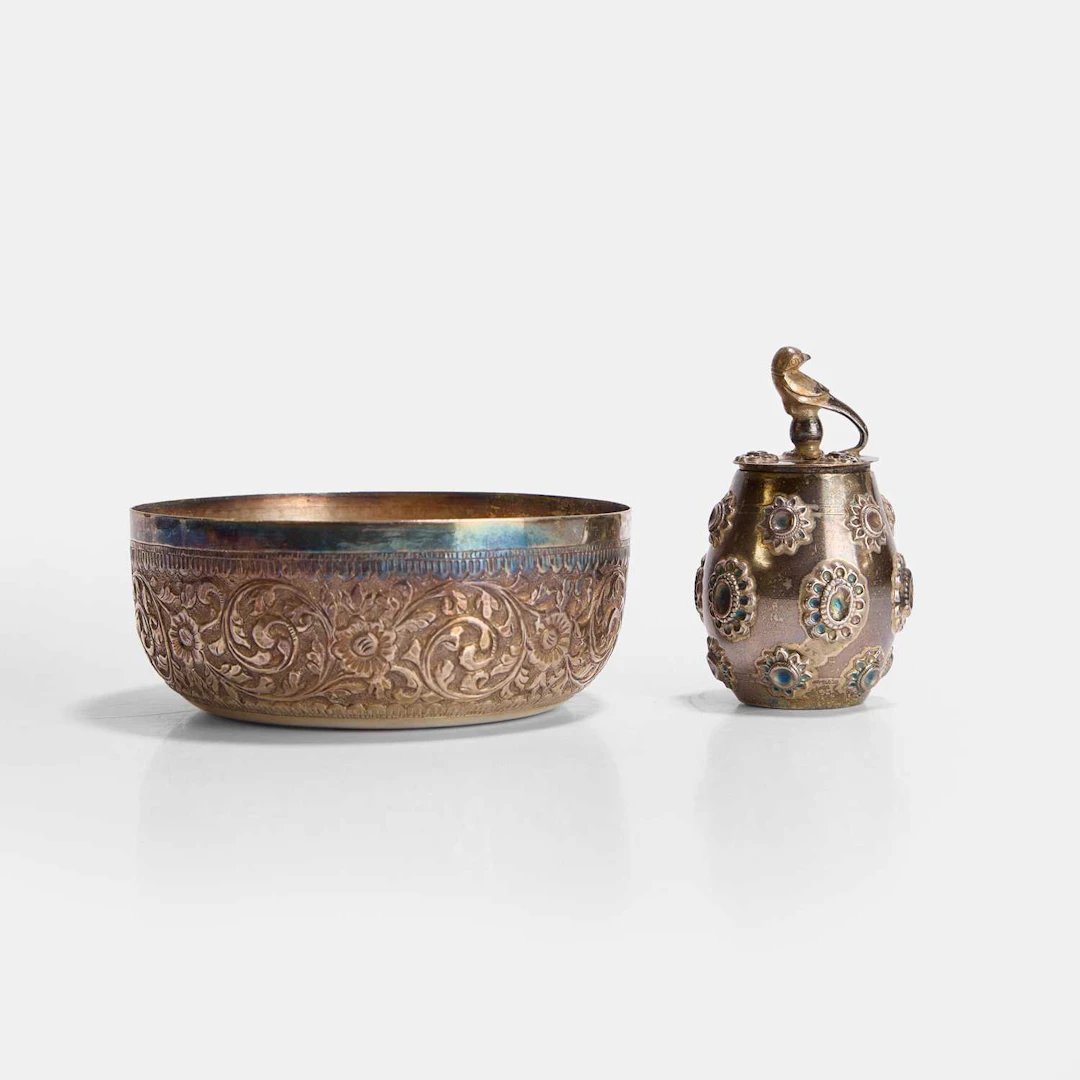 An Indian silver bowl 19th century, Western India, Kutch