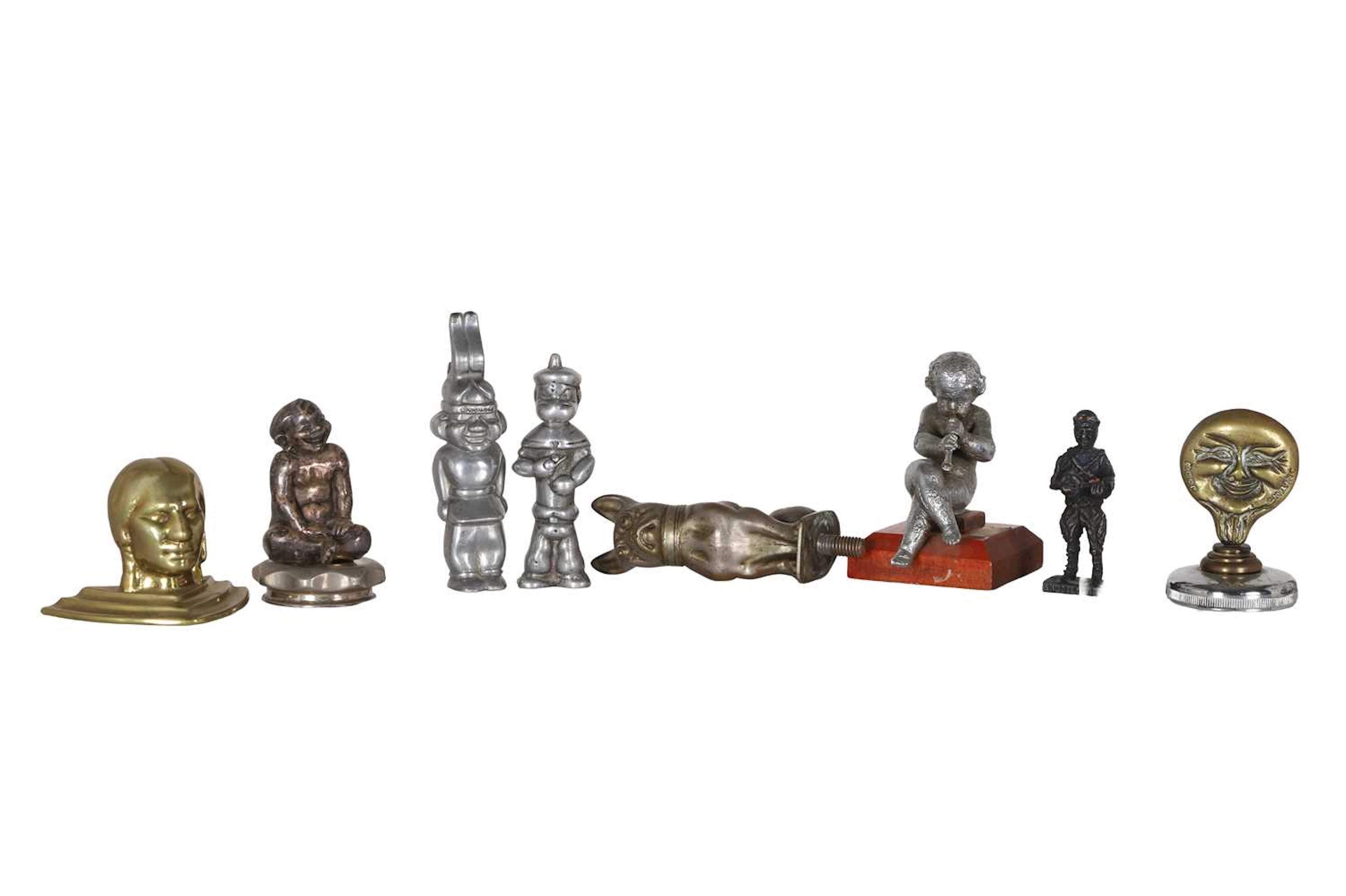 A group of mascots and other figures 20th century