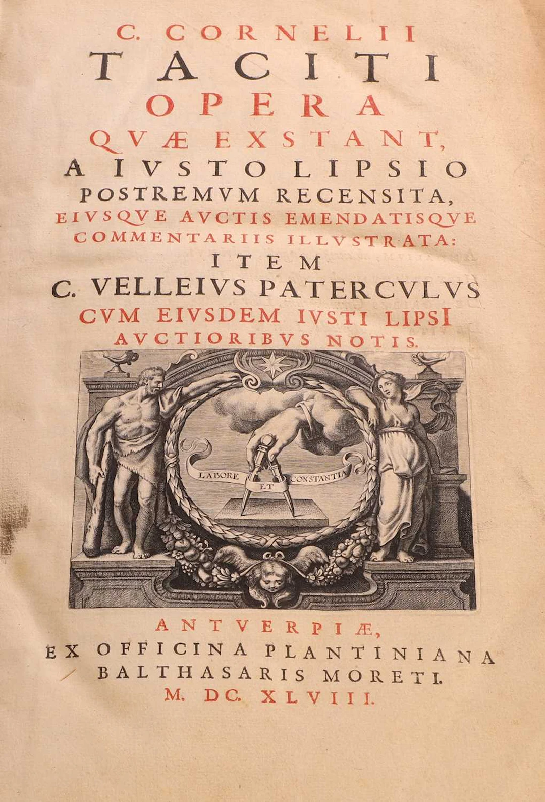 Tacitus, Cornelius (two works in one volume): C. Cornelii Taciti Opera
