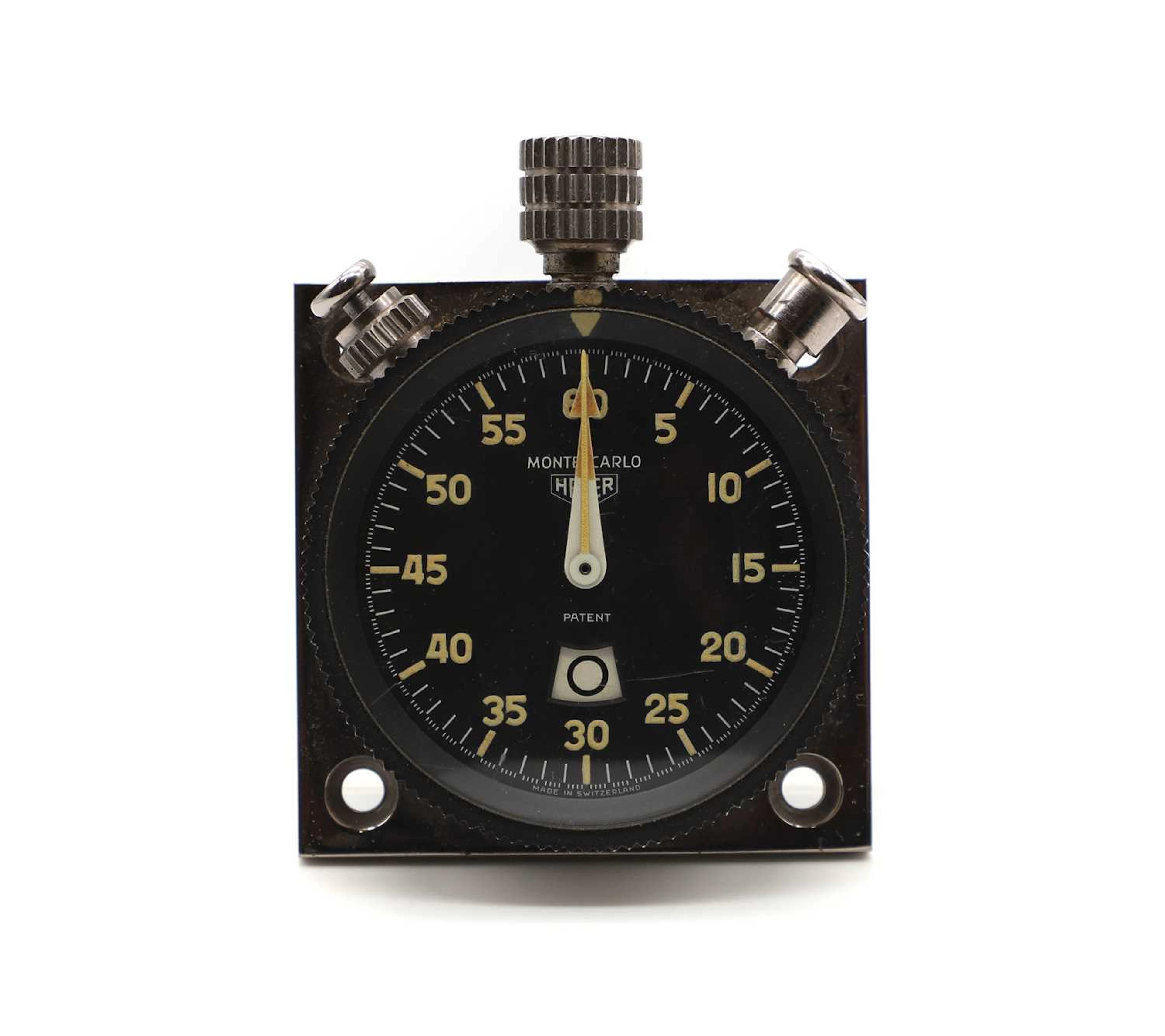 A Heuer 'Monte Carlo' dashboard stopwatch/lap timer