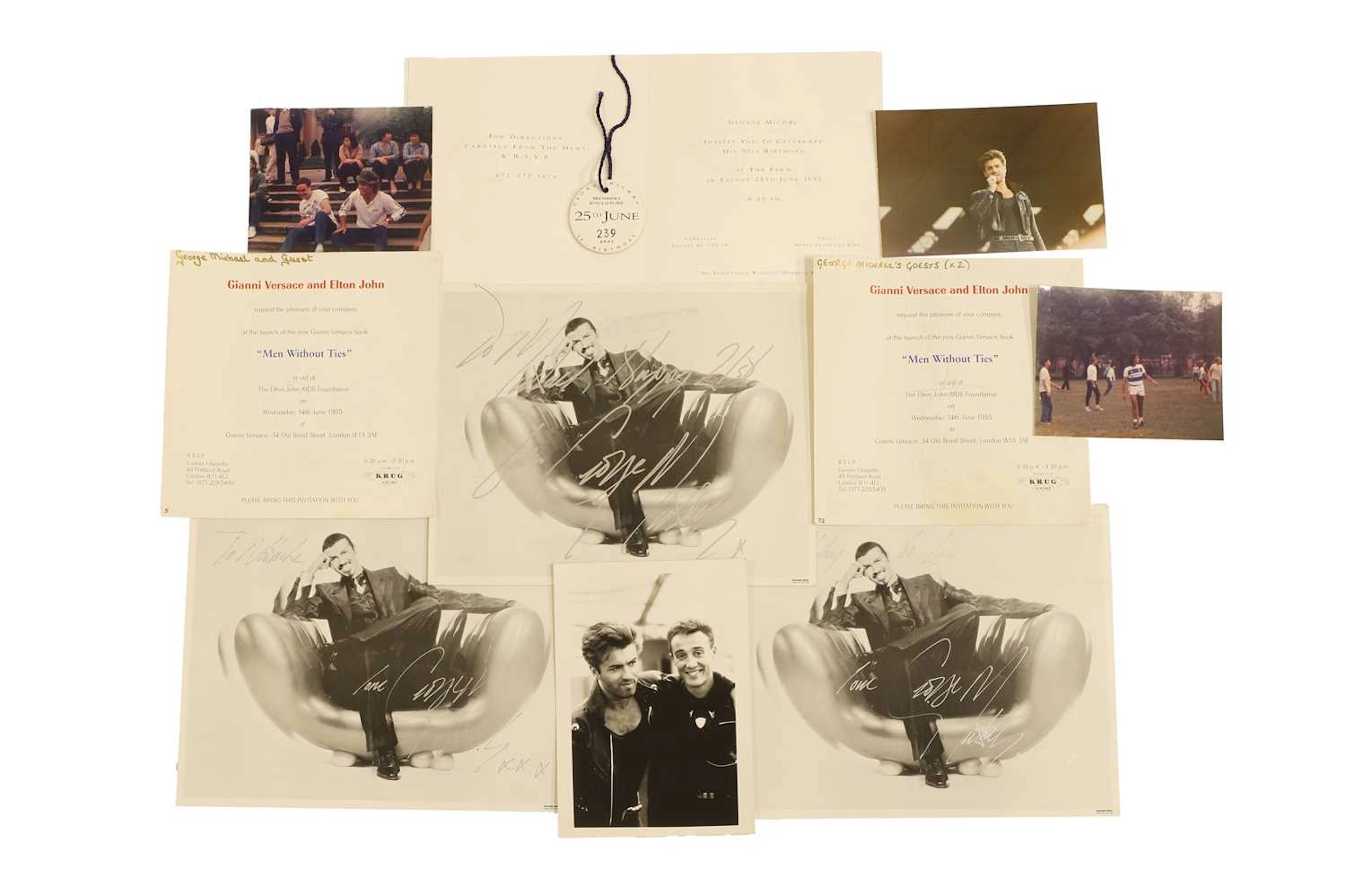 George Michael memorabilia comprising: