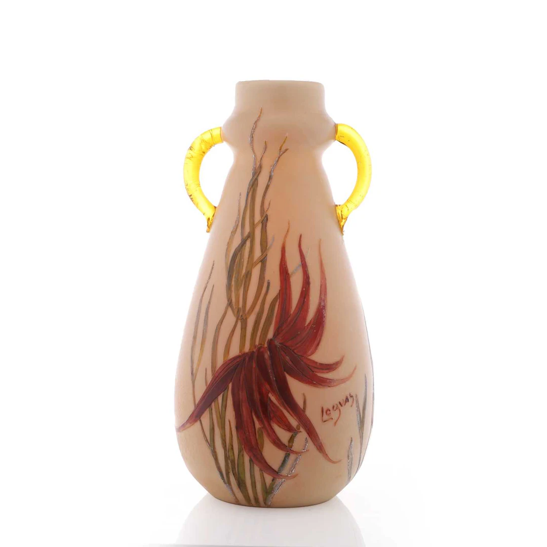 A Legras twin-handled vase circa 1900, French