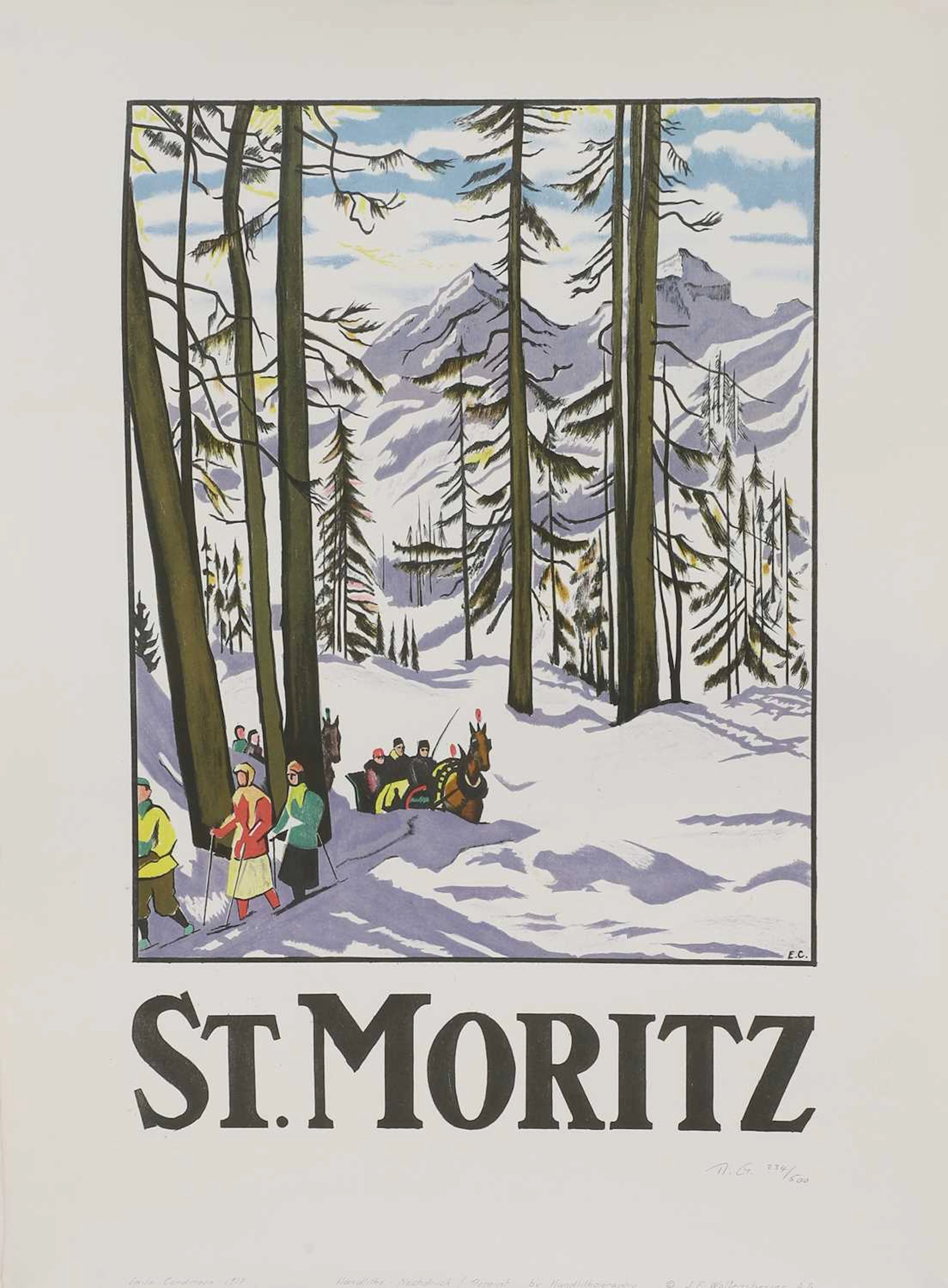 Emil Cardinaux (Swiss, 1877-1936) 'St Moritz'