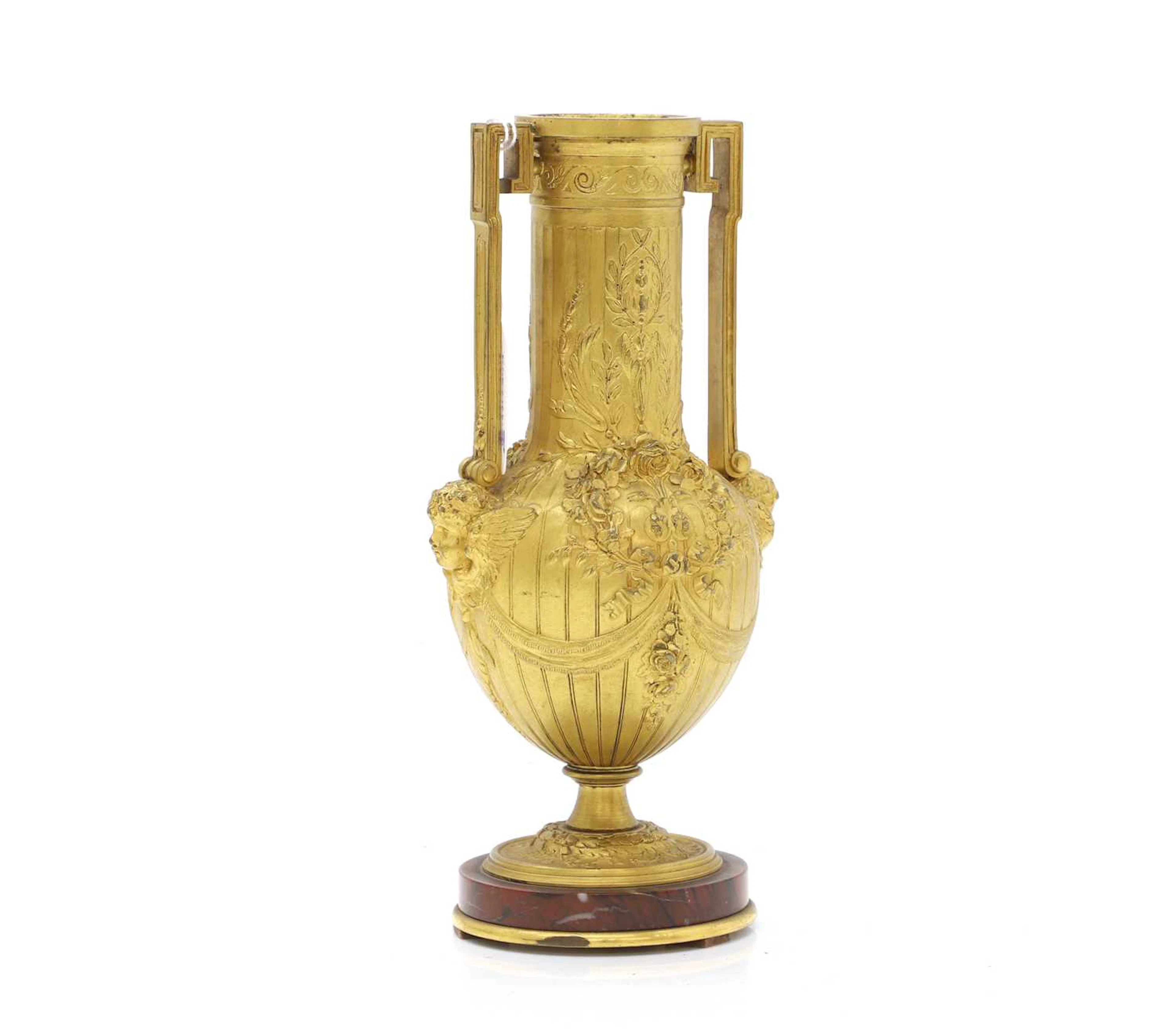 A Ferdinand Barbedienne ormolu vase