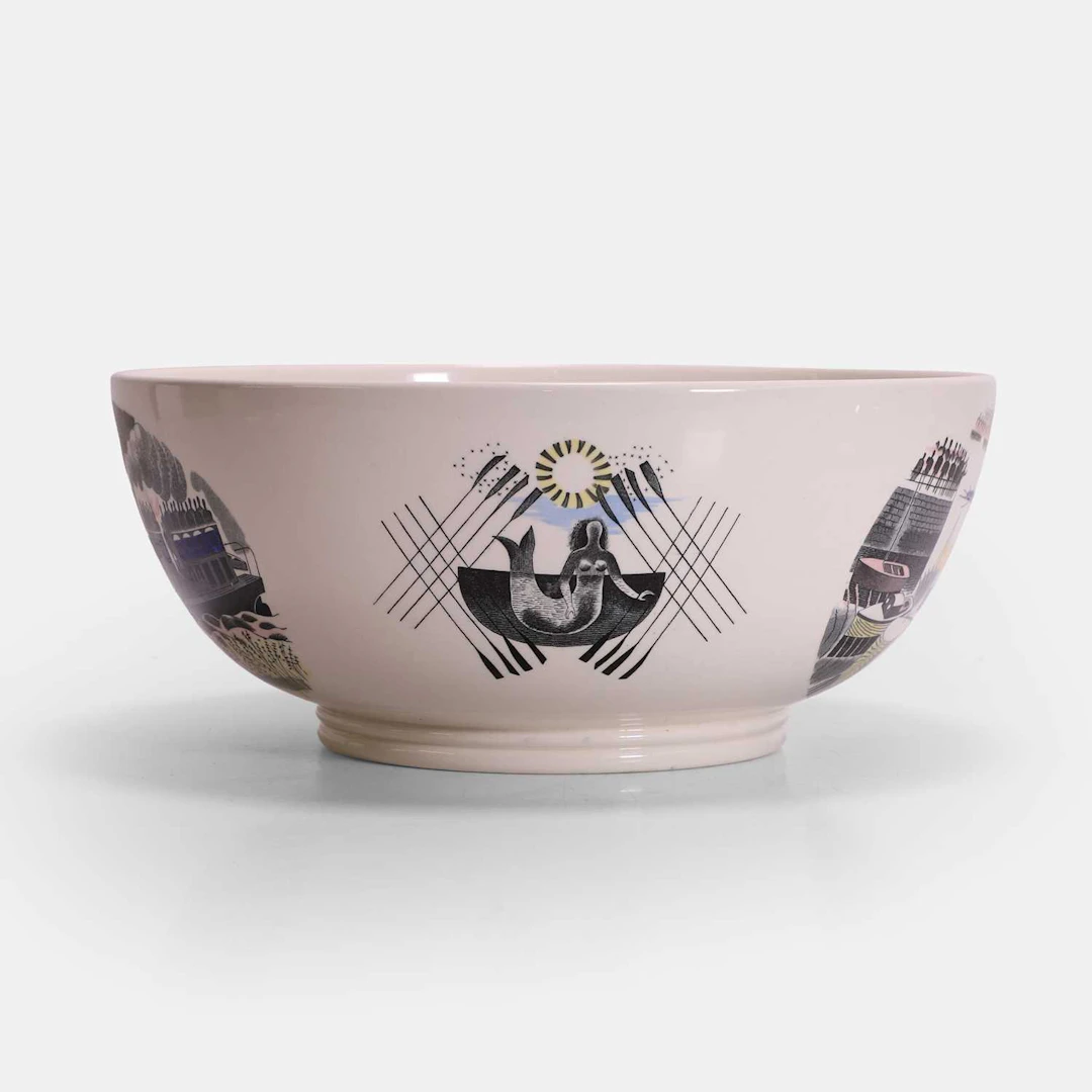 Eric Ravilious (British, 1903-1942) for Wedgwood a 'Boat Race' bowl