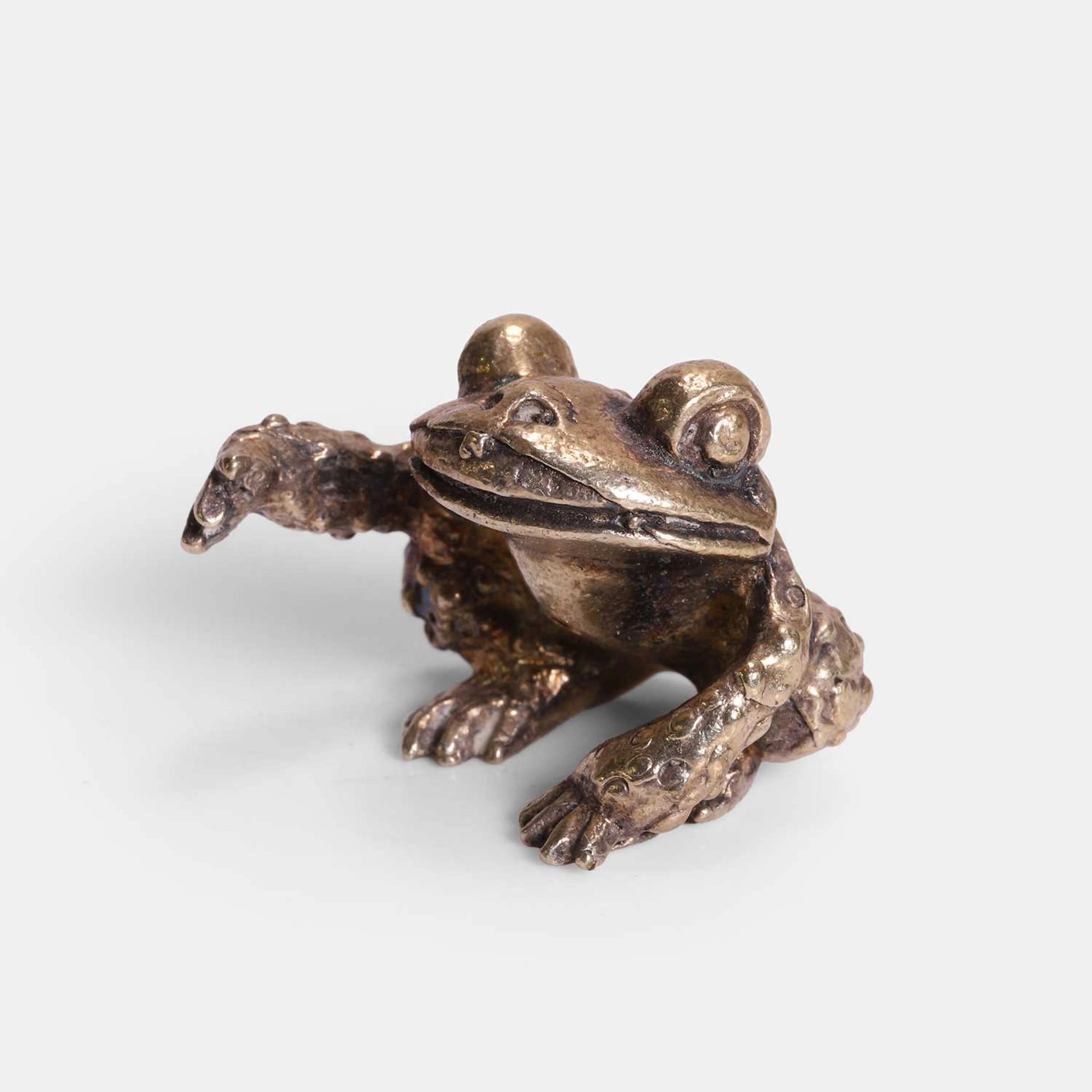 ▲ Stuart Devlin (Australian-British, 1931-2018) a silver-gilt paperweight
