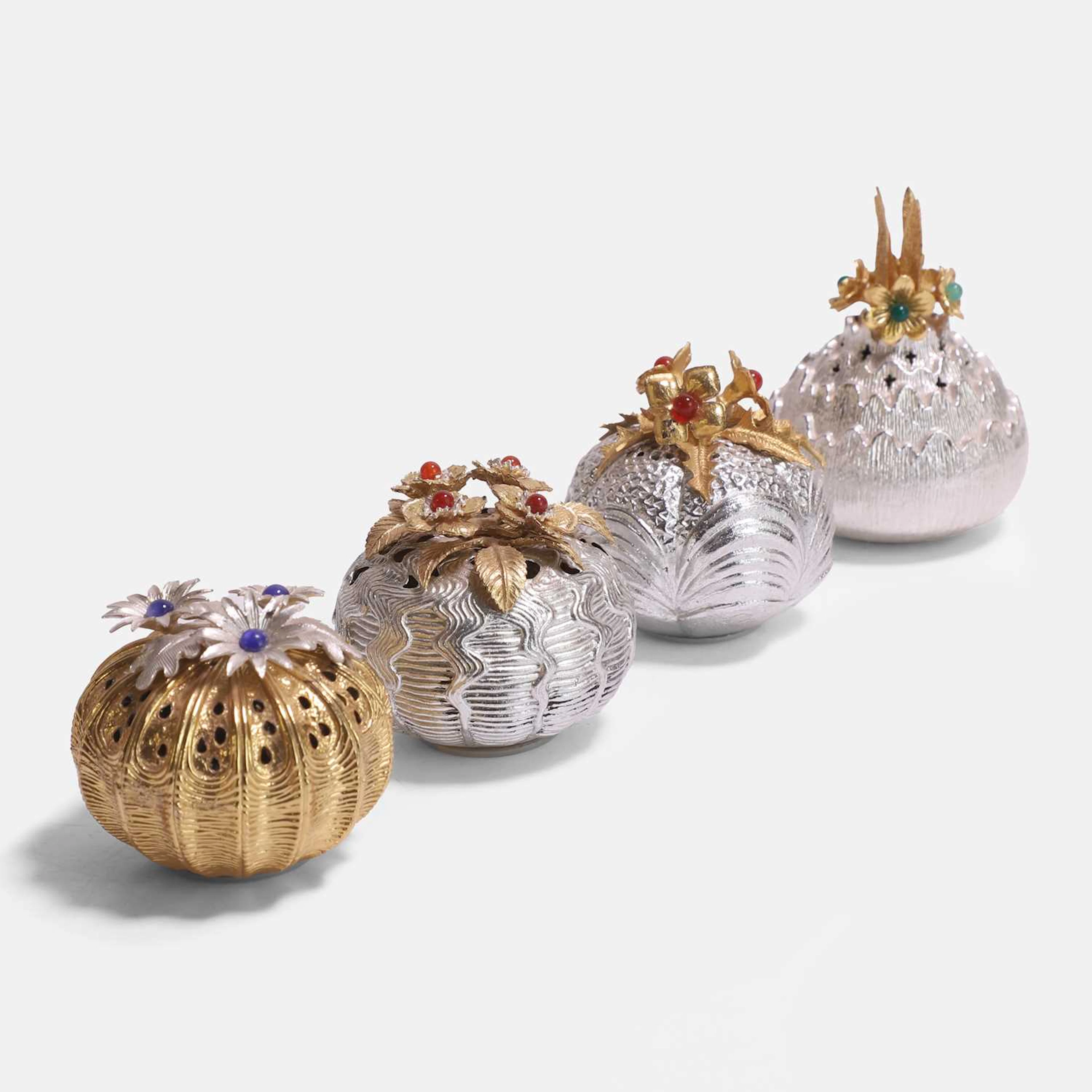 Christopher Nigel Lawrence (b.1936) a group of four silver and silver-gilt