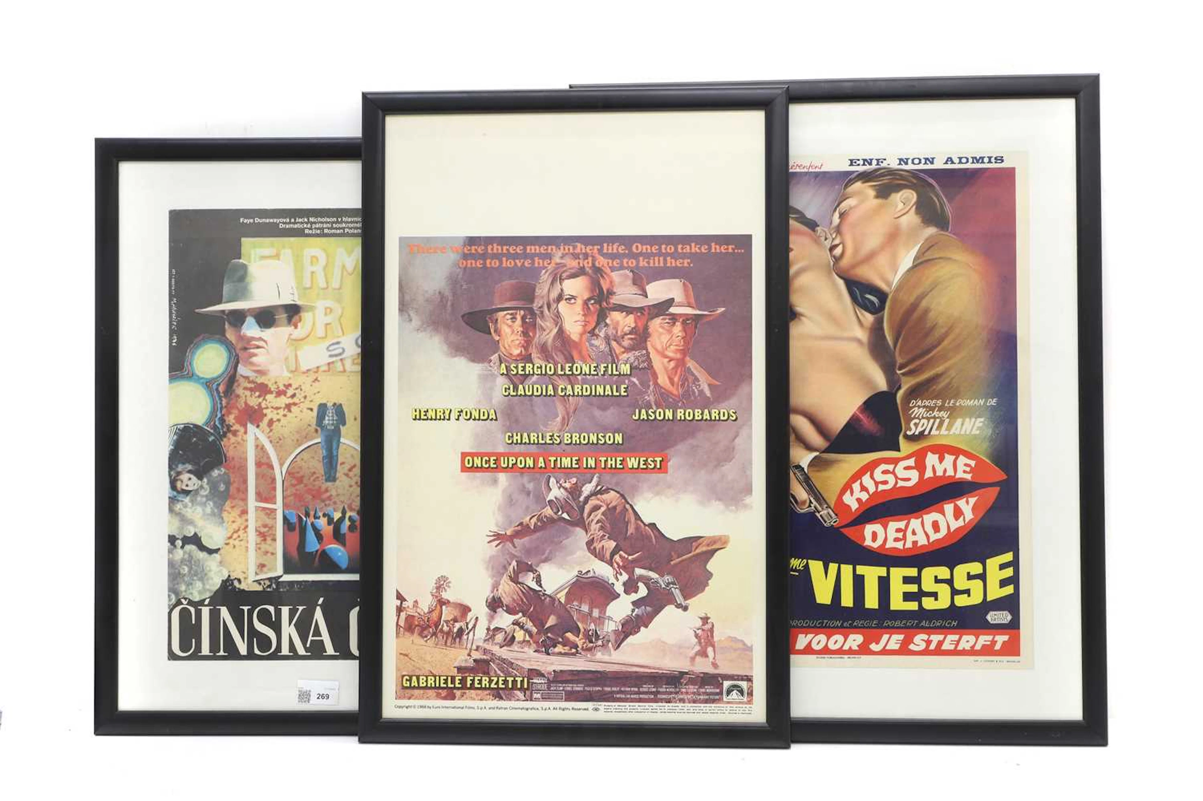 A group of three vintage posters