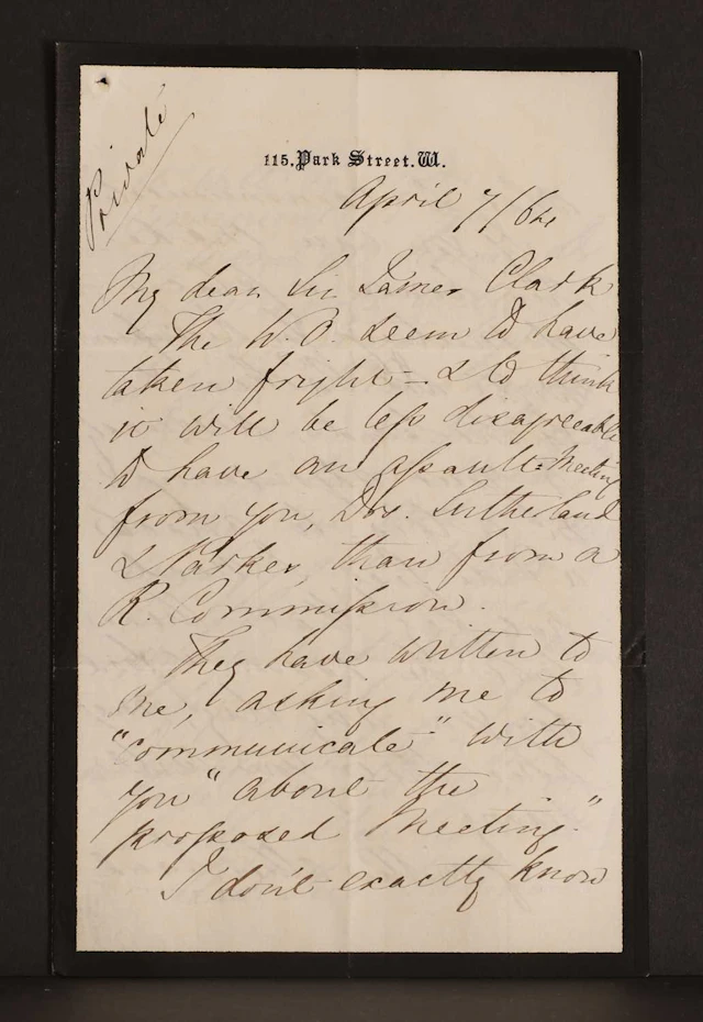 Florence NIGHTINGALE- Autograph Letter SIGNED (To Sir James Clark). 4 pages.