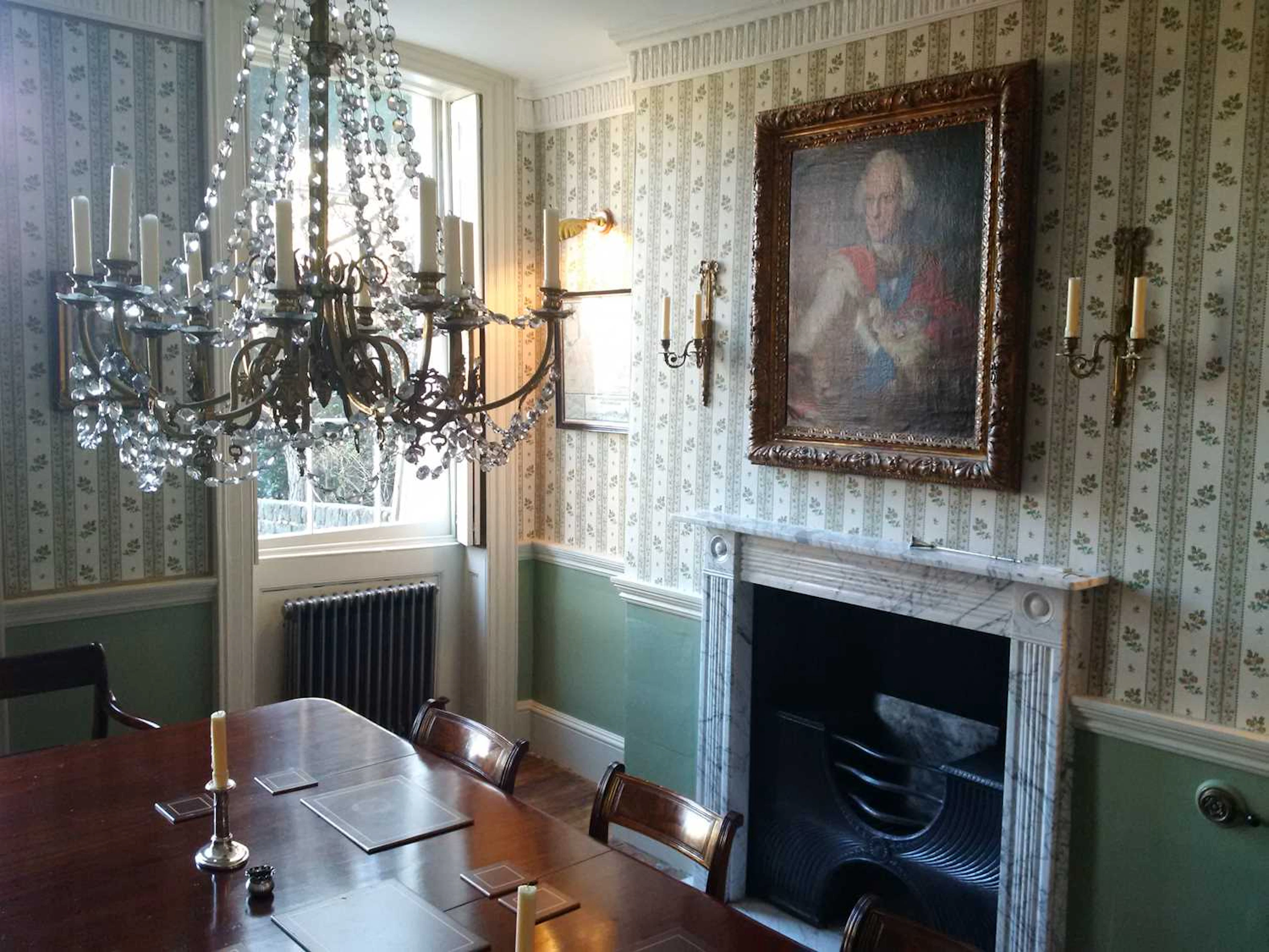 A champagne afternoon tea for two in a central London Georgian townhouse