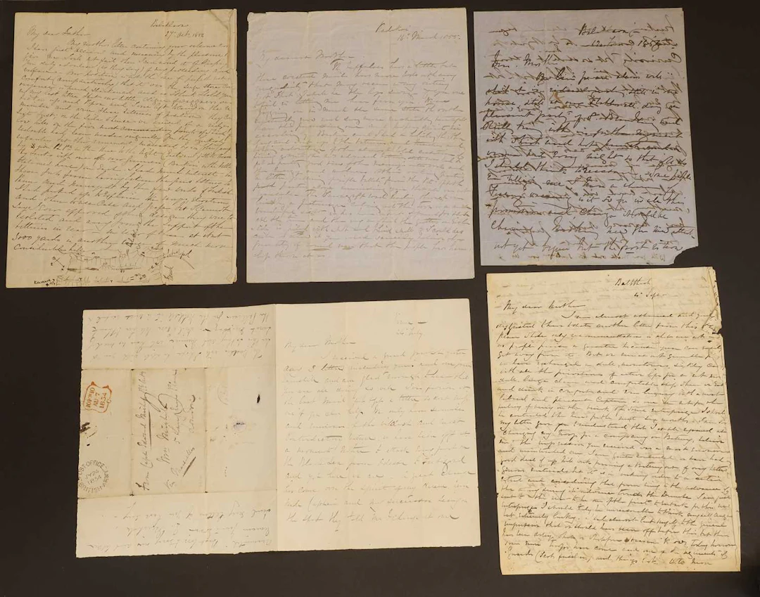 CRIMEA- FIVE Autograph letters Signed