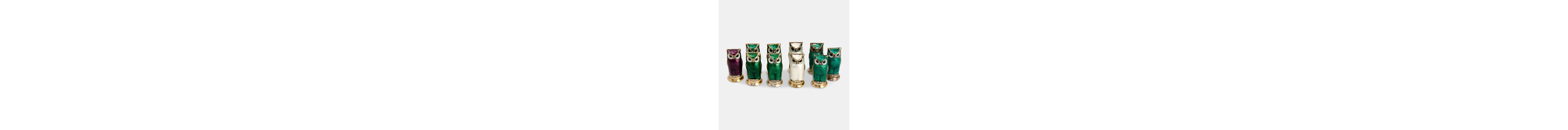 David Andersen (Norwegian, 1843-1901) a group of ten salt and pepper shakers