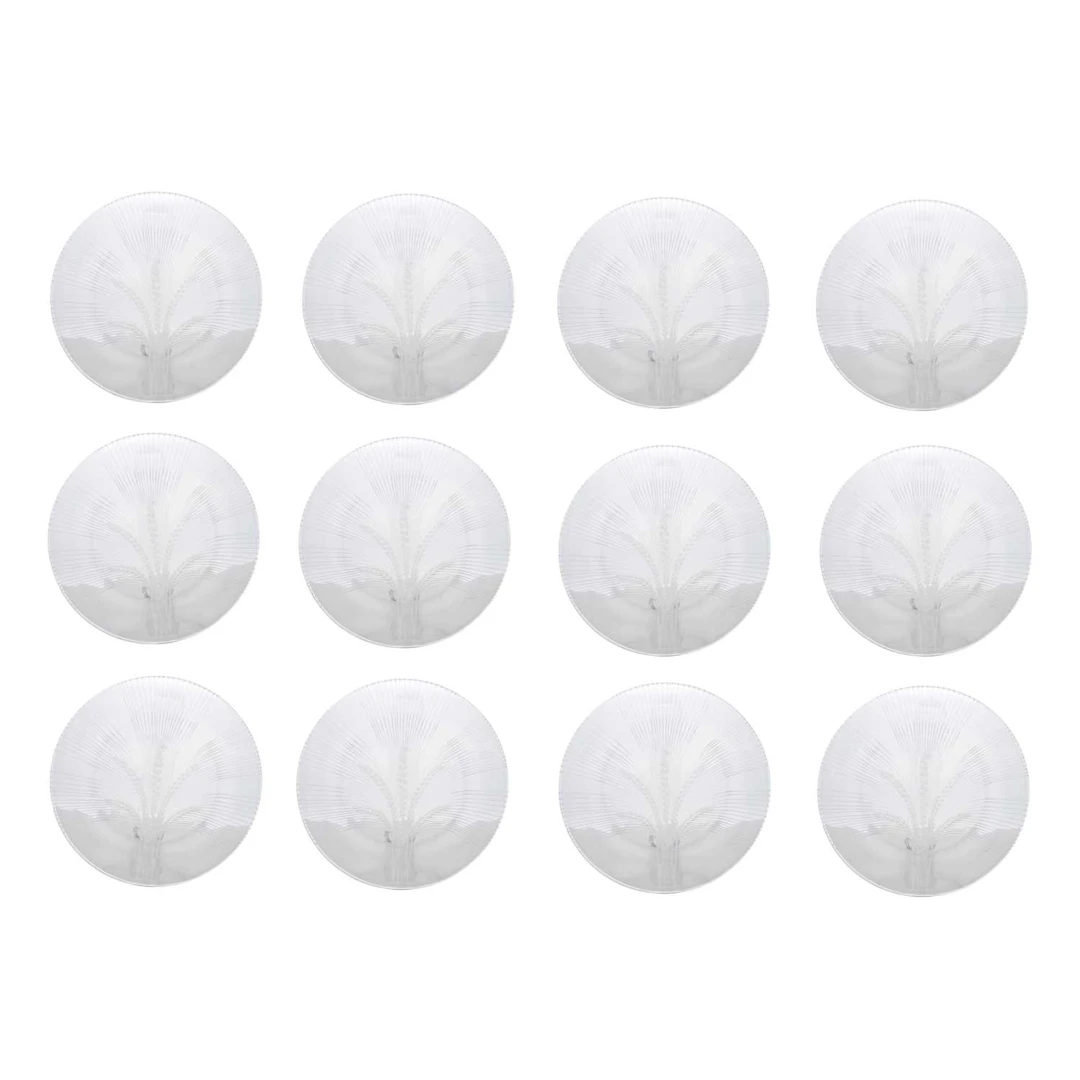 A set of twelve Lalique 'Verneuil' pattern plates of recent manufacture
