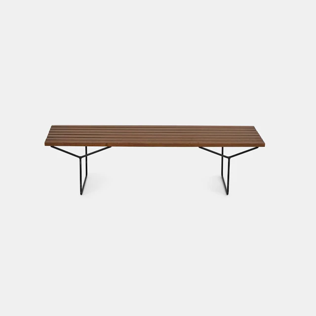 Harry Bertoia (Italian-American, 1915-1978) a teak 'Model 400' bench