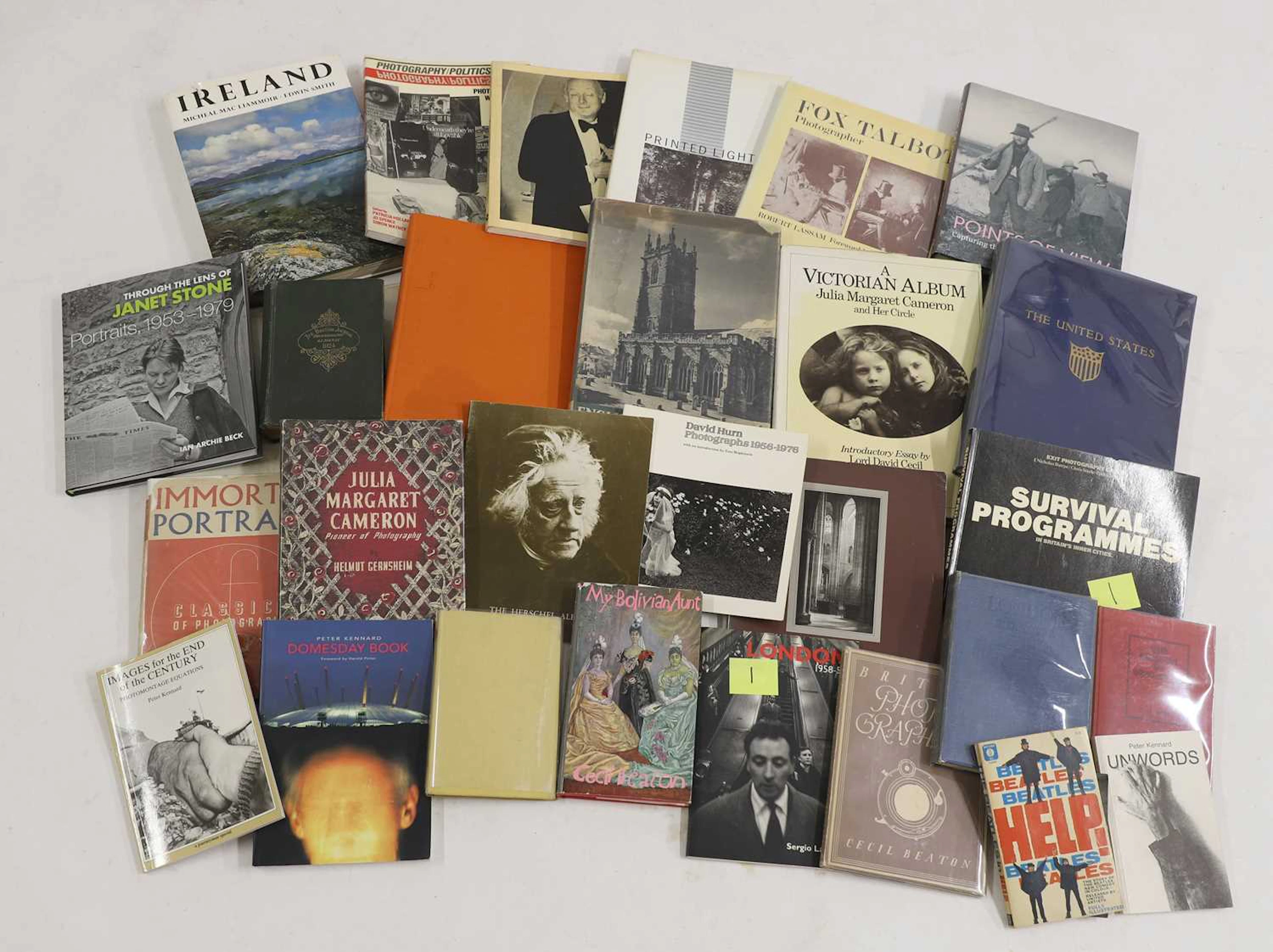 A collection of British photography books