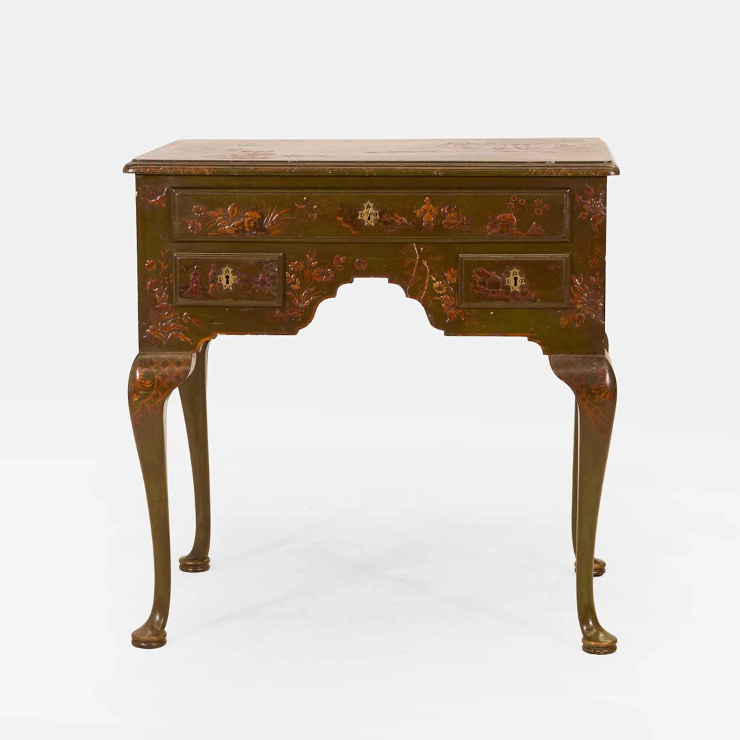 ▲ Pierre Lottier (French-Spanish, 1916-1987) a green lacquered lowboy